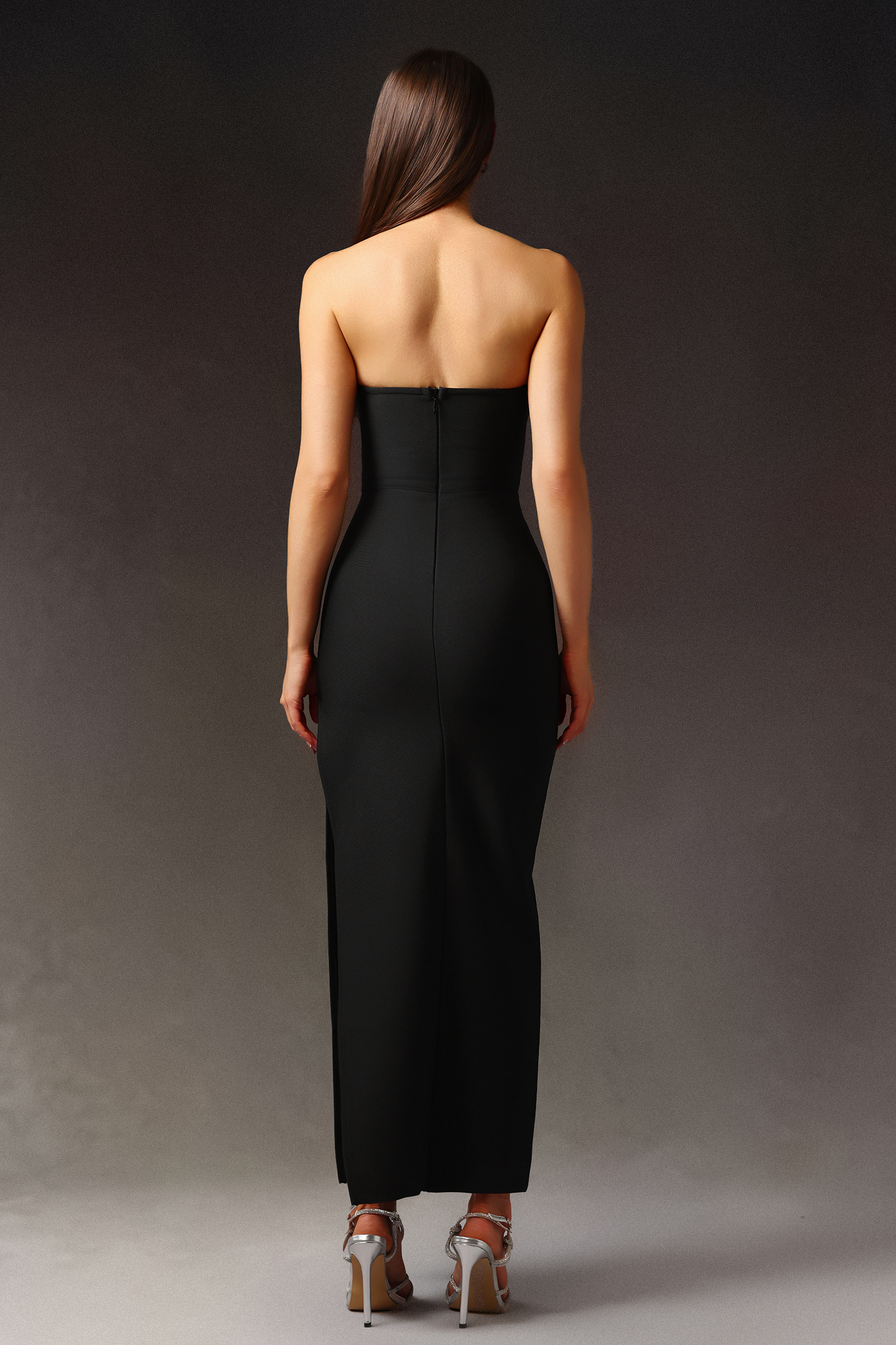 Lennon Sleeveless Slit Bandage Maxi Dress