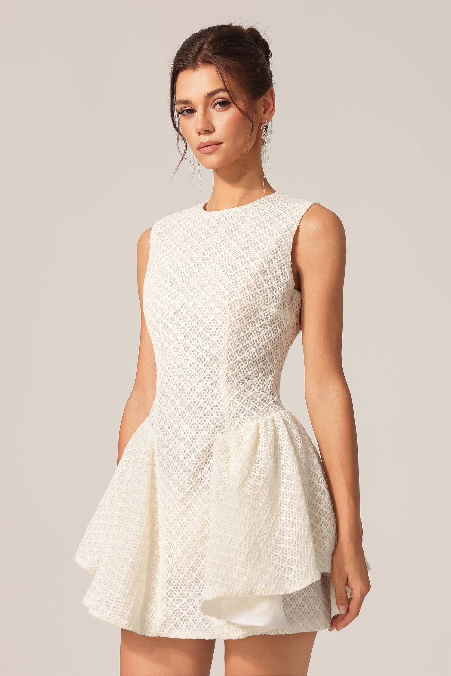 Rotte Round Neck Sleeveless Mini Dress