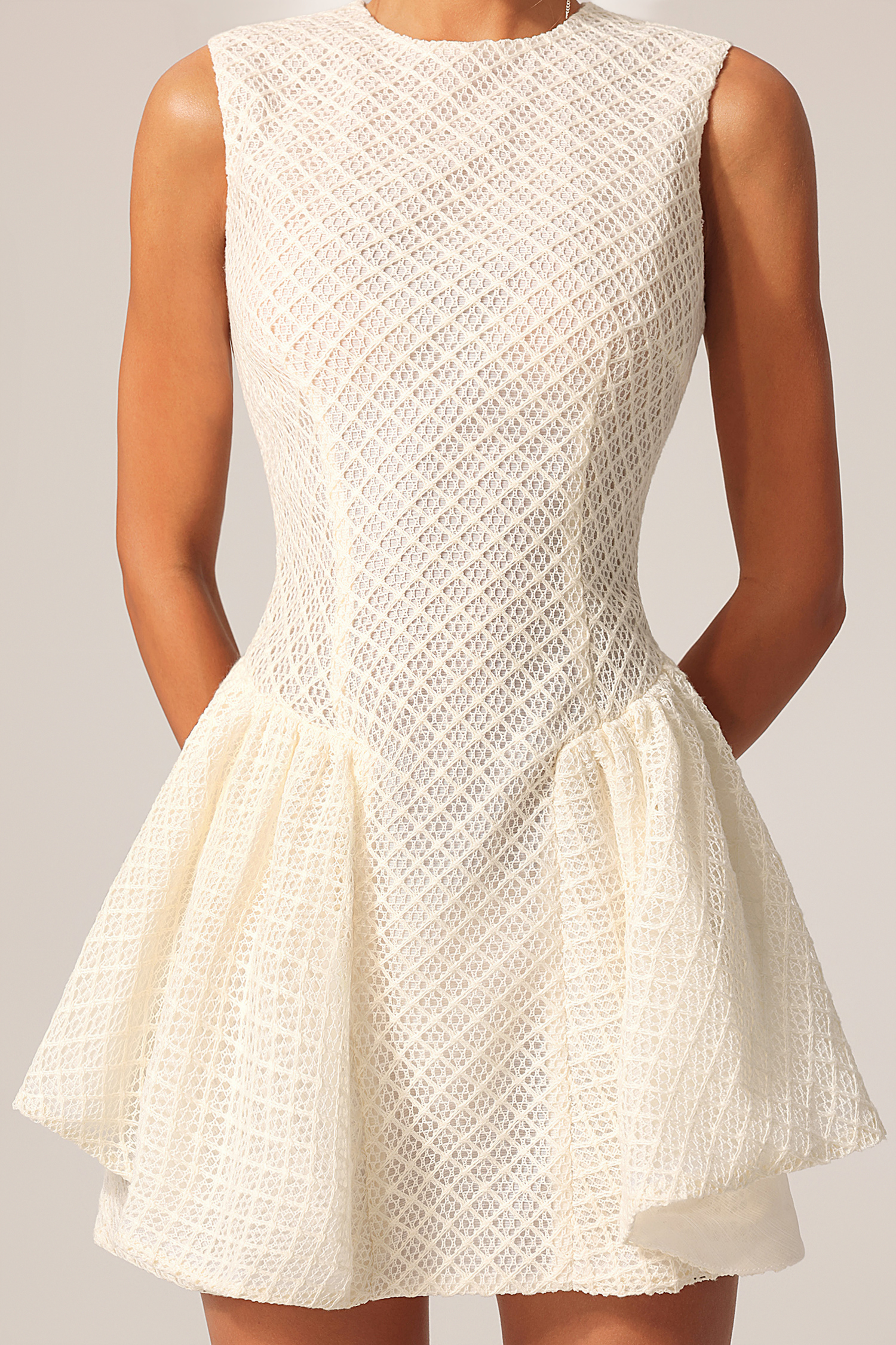 Rotte Round Neck Sleeveless Mini Dress