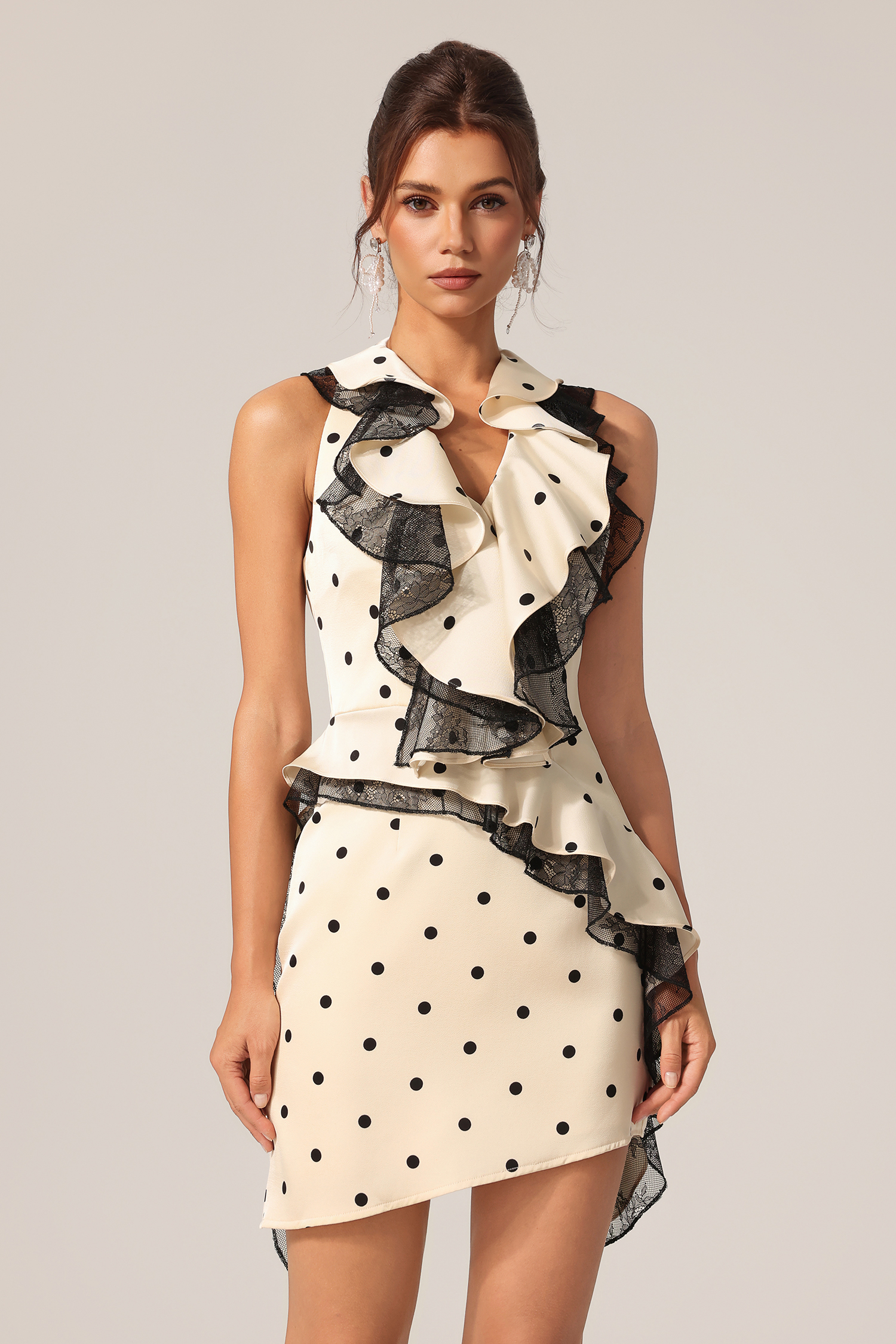 Evey Sleeveless Lace Mini Dress