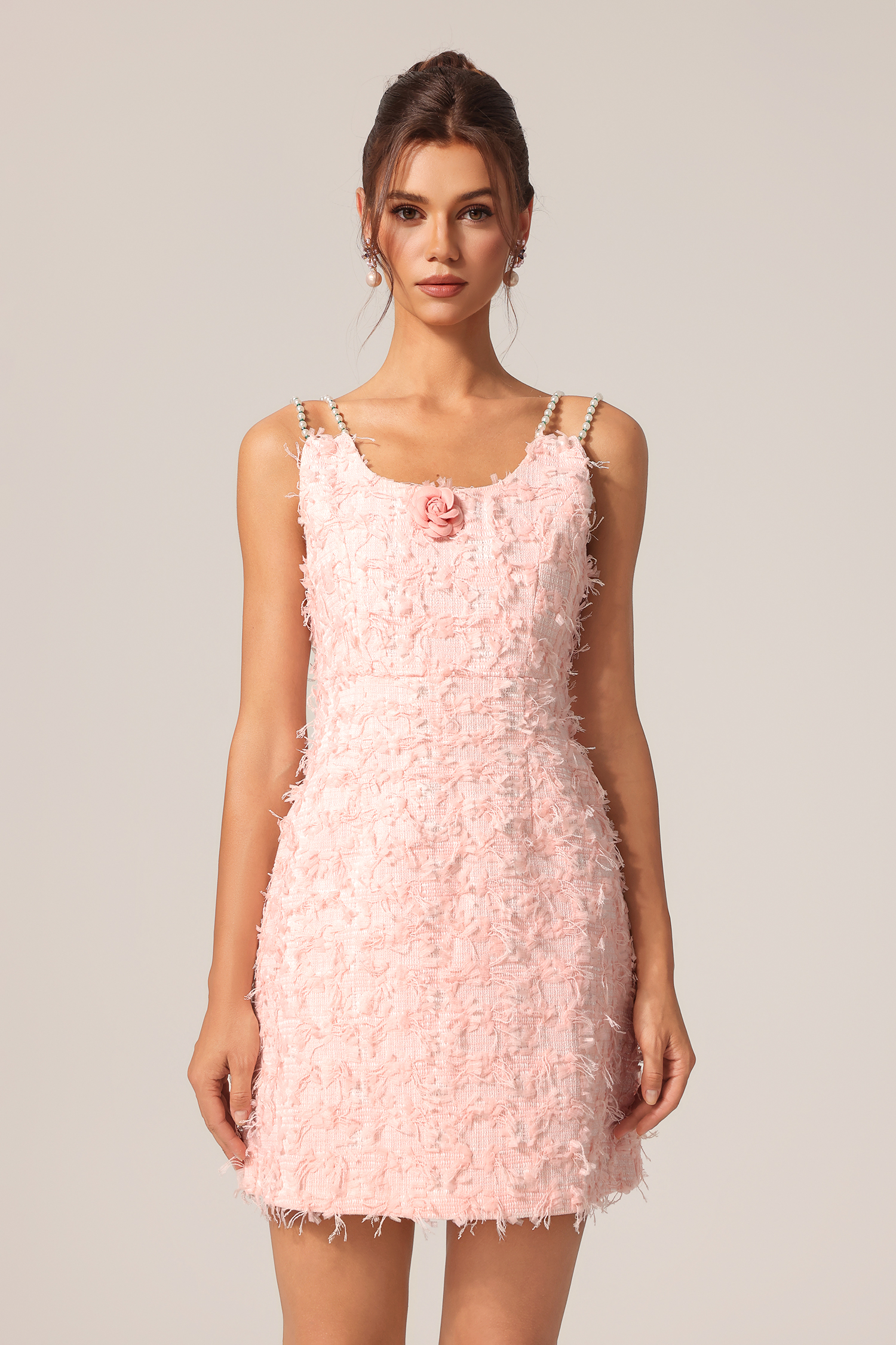 Razeh Halter Flower Mini Dress
