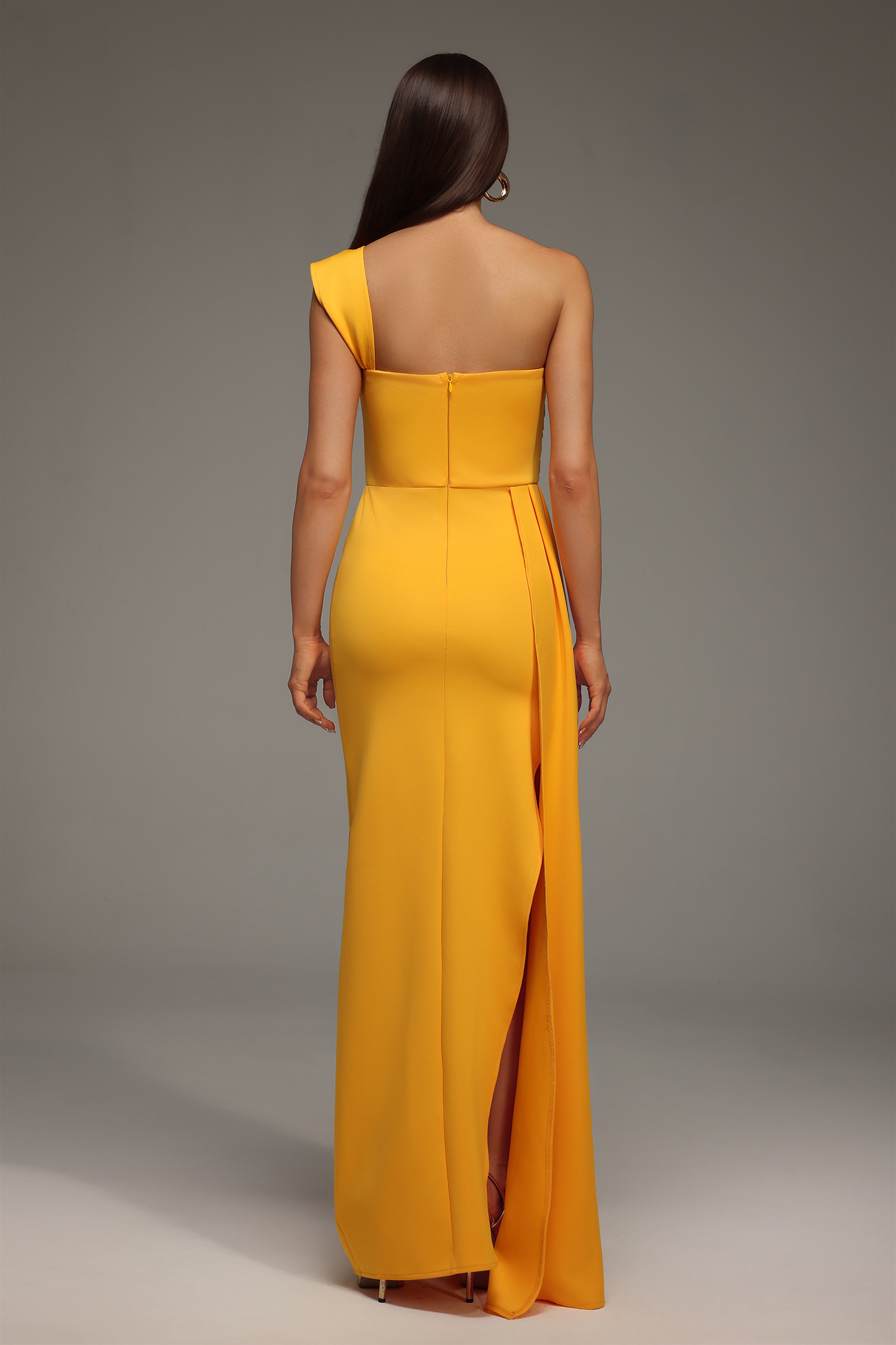 Olapa One Shoulder Slit Maxi Dress