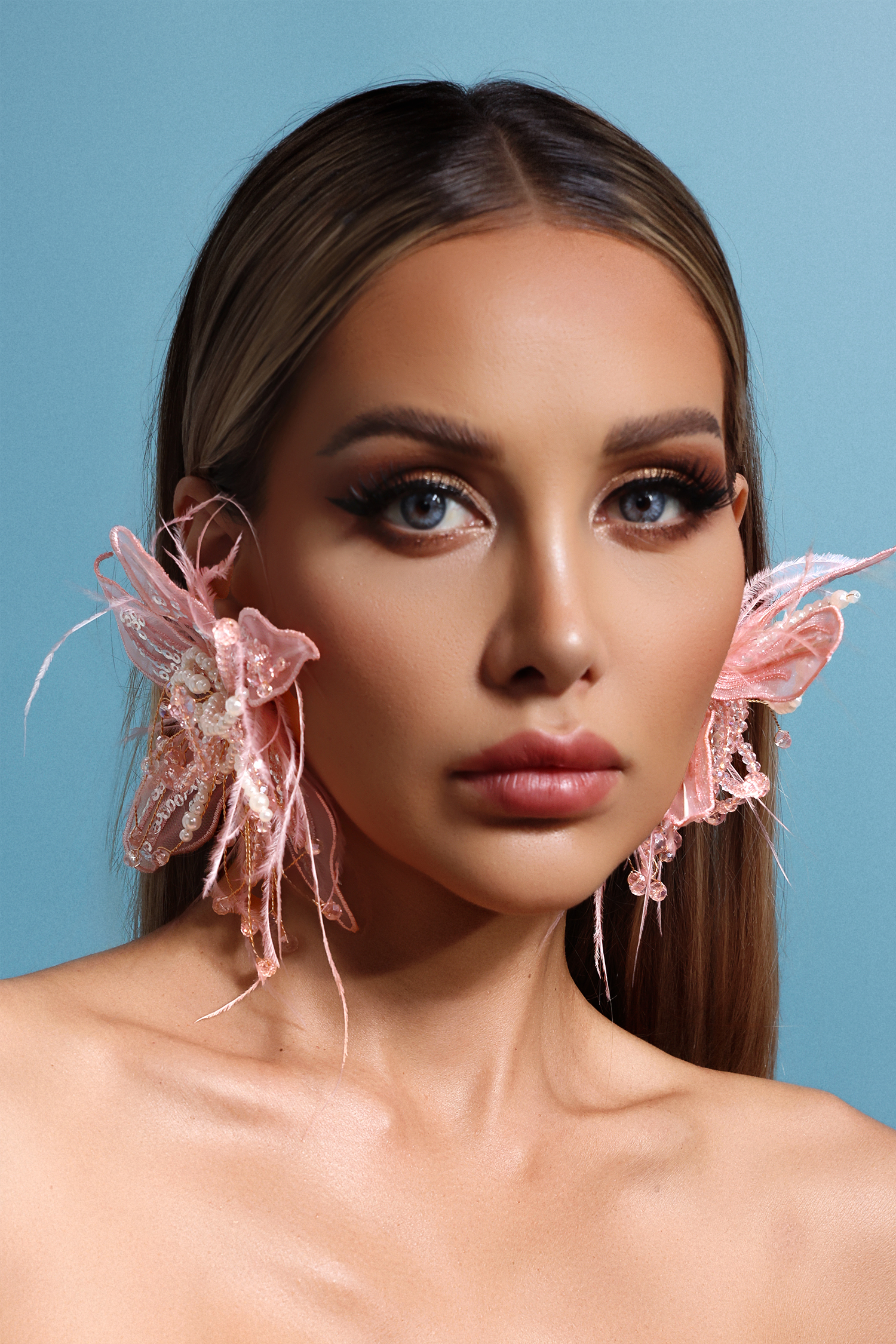 Zaniyah Flowers Pearl Tassels Earrings