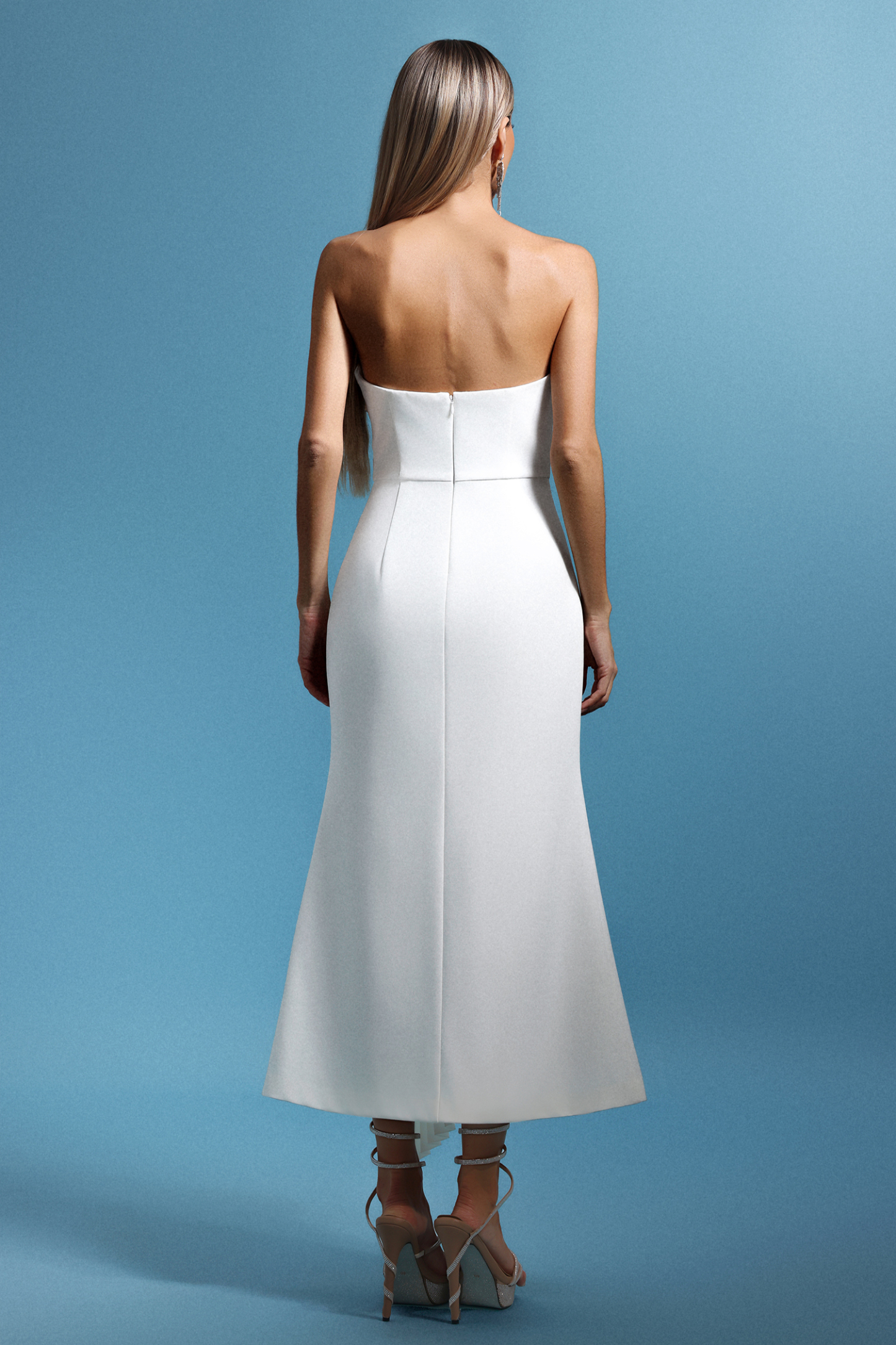 Trese Sleevess Fold Maxi Dress