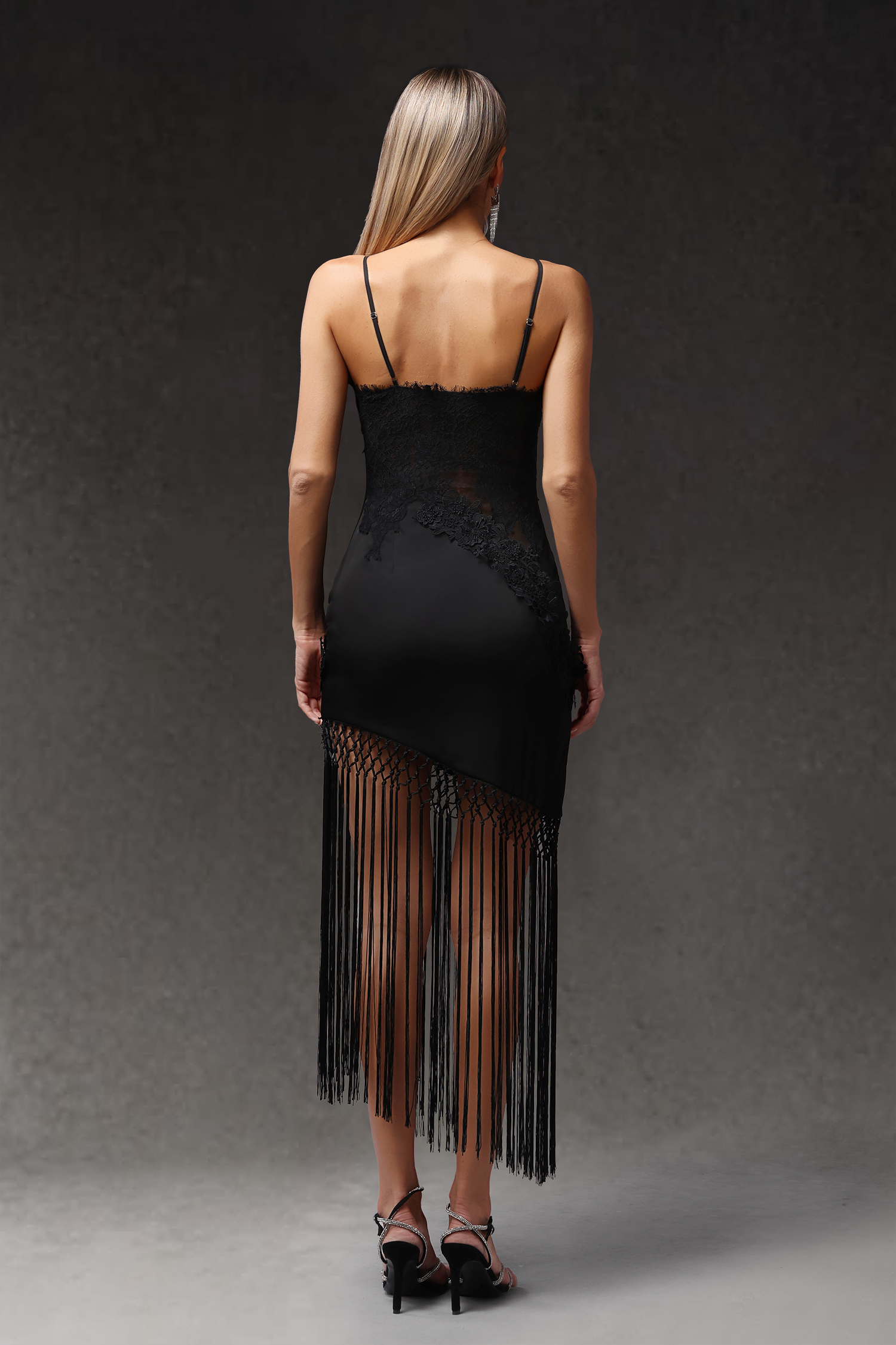 Gracie Sleevess Flowers Tassels Maxi Dress