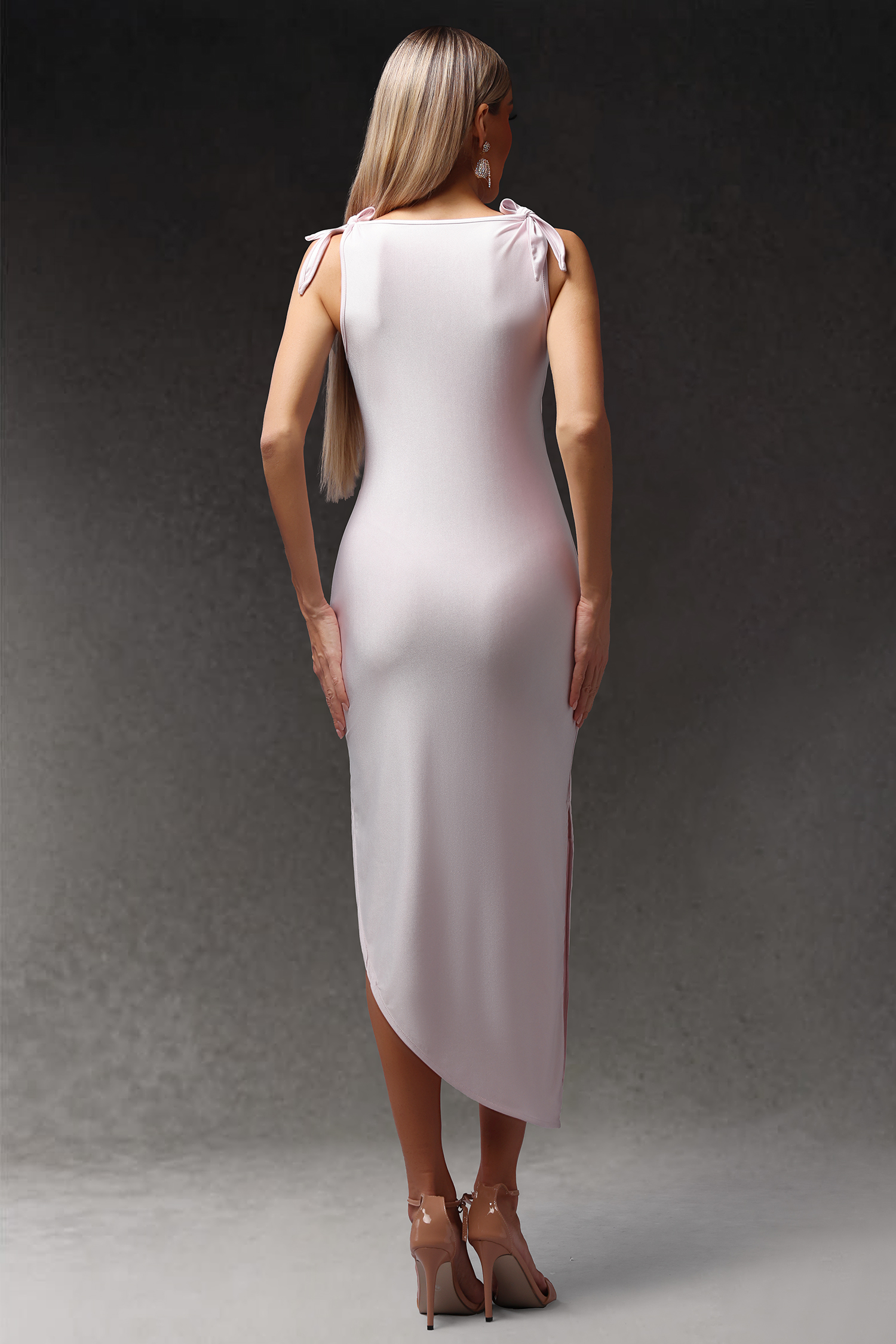 Elissa Sleeveless Flowers Hollow Out Maxi Dress