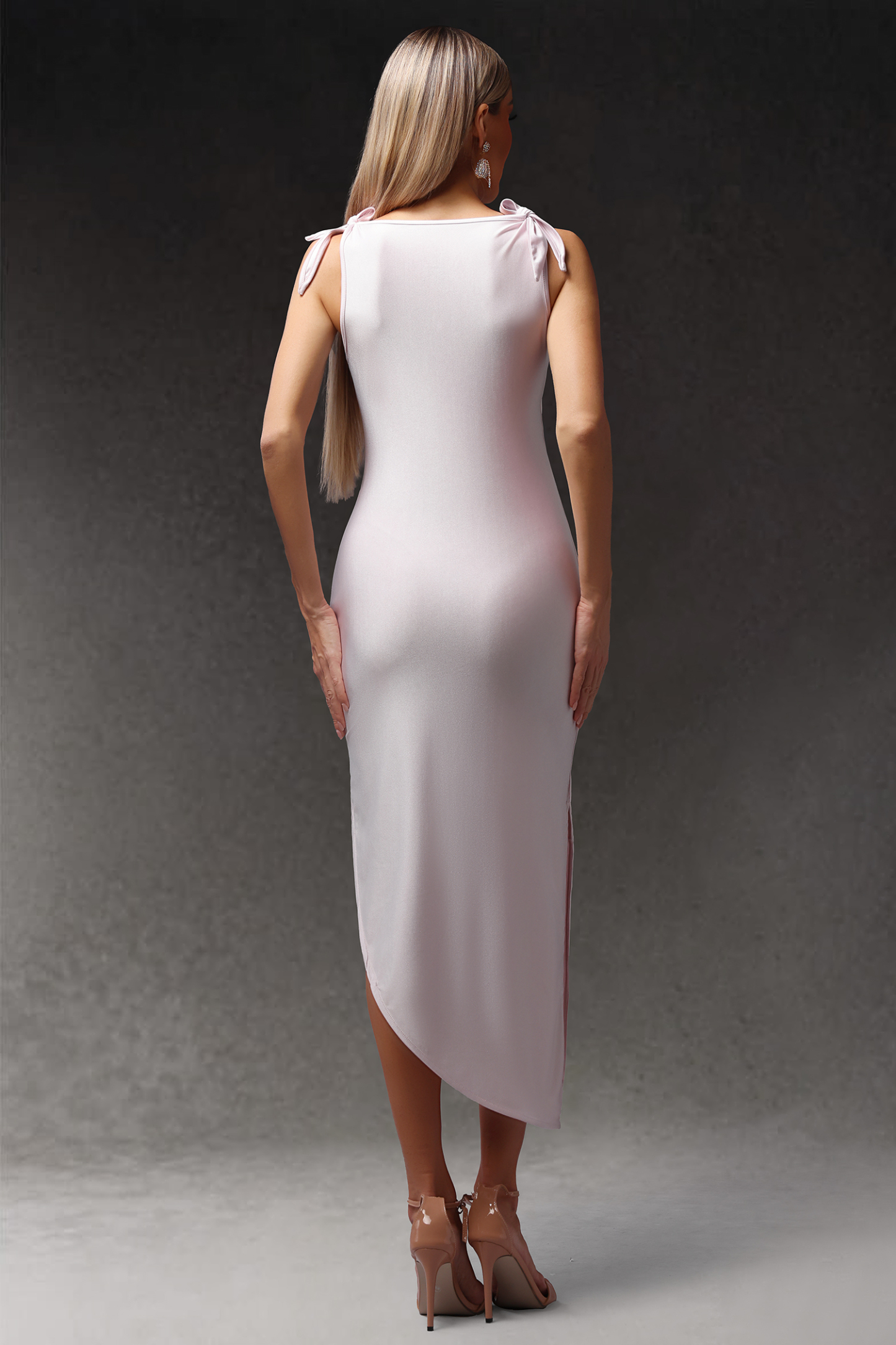 Elissa Sleeveless Flowers Hollow Out Maxi Dress