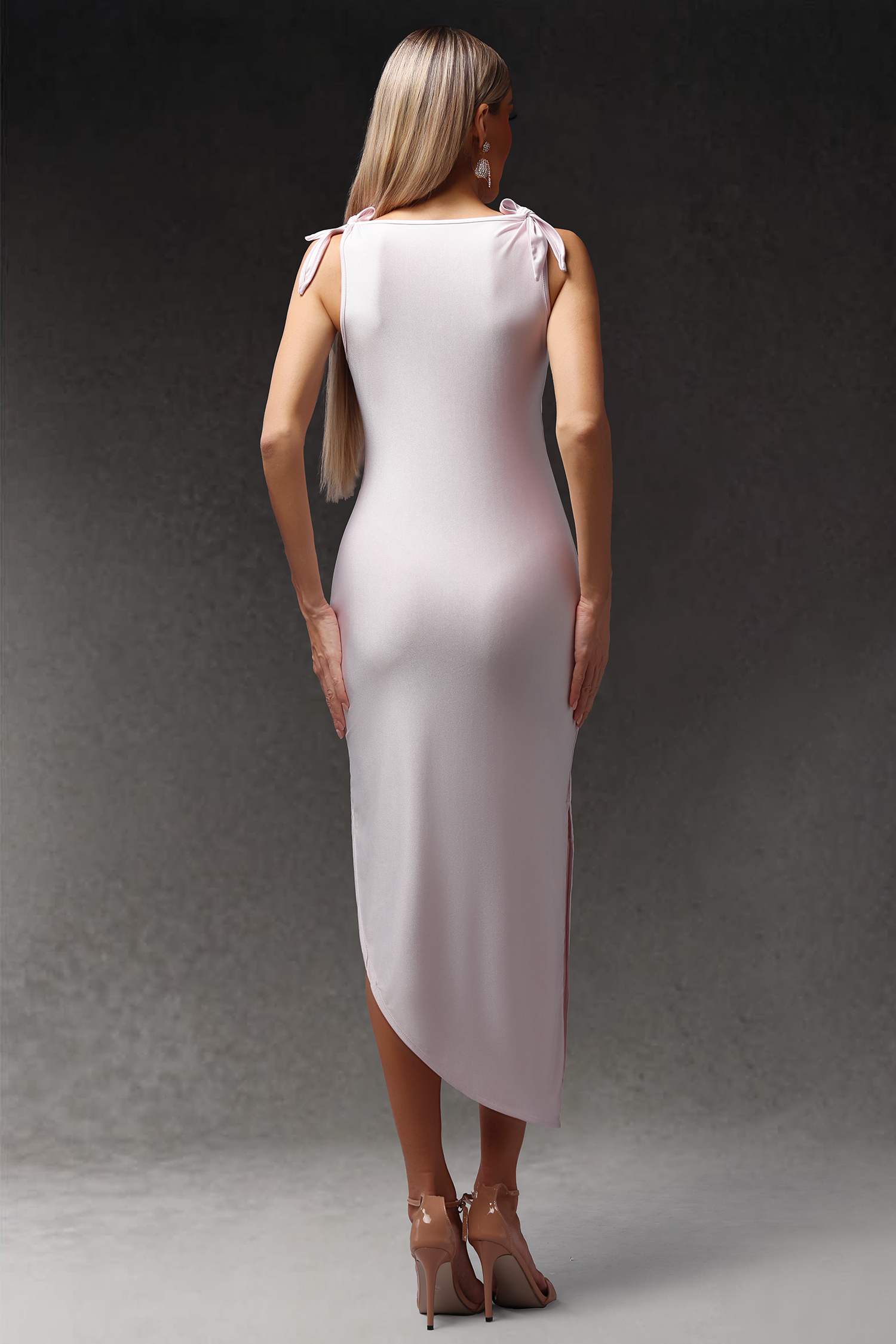 Elissa Sleeveless Flowers Hollow Out Maxi Dress