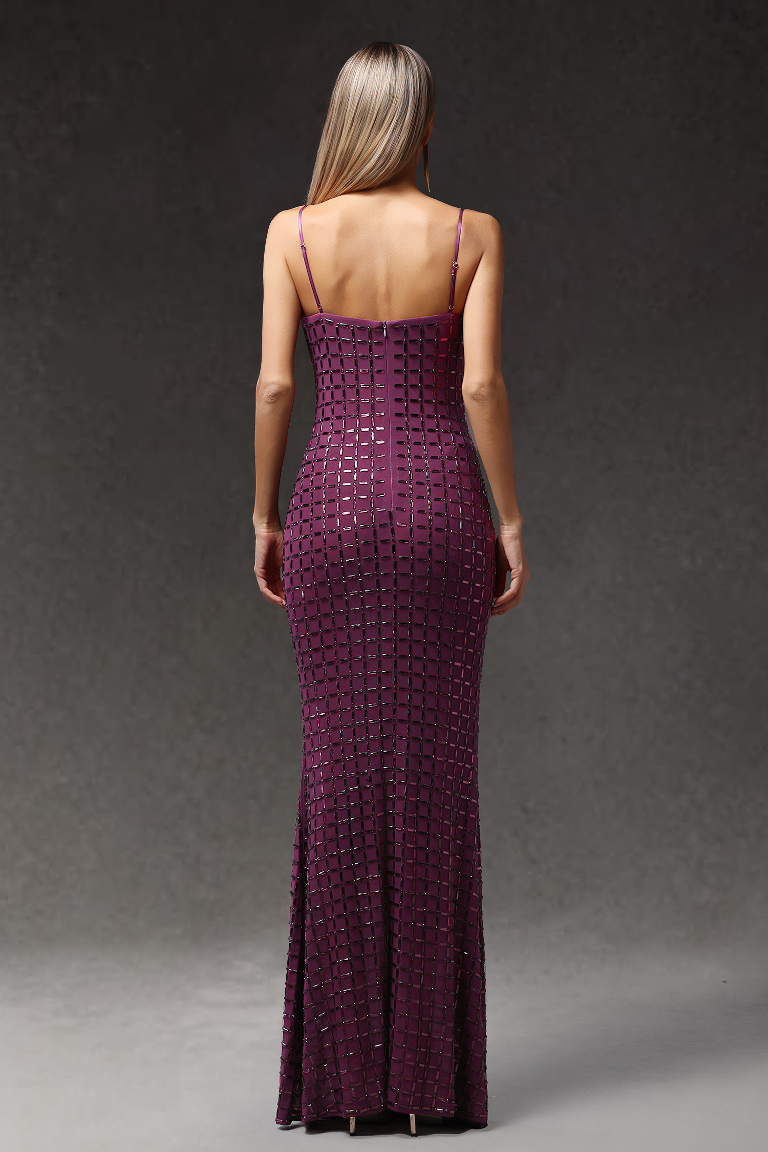 Zavala Sleeveless Diamond Maxi Dress