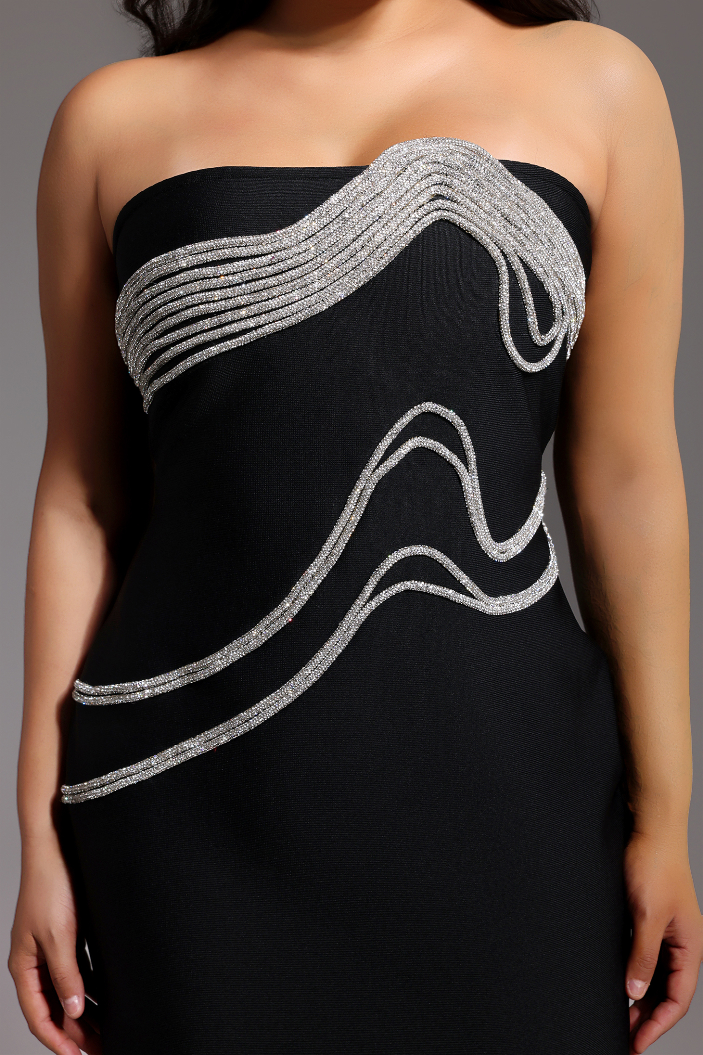 Oga Sleeveless Diamond Bandage Maxi Dress