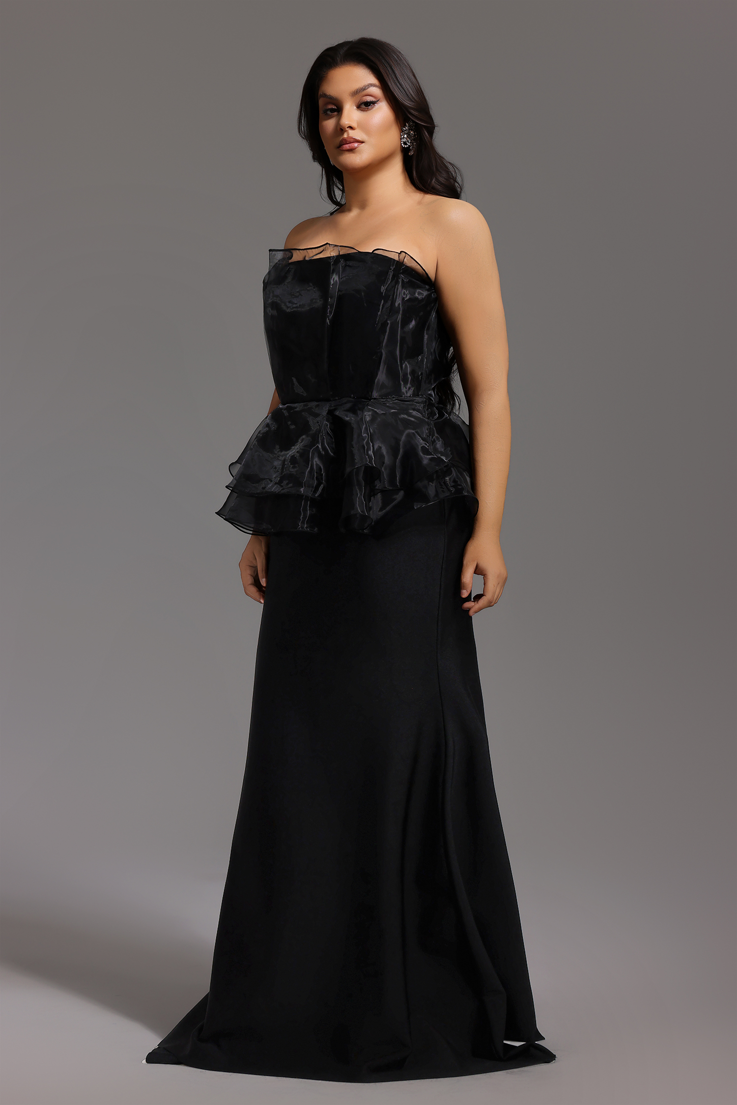 Oria Sleeveless Fishtail Bandage Maxi Dress