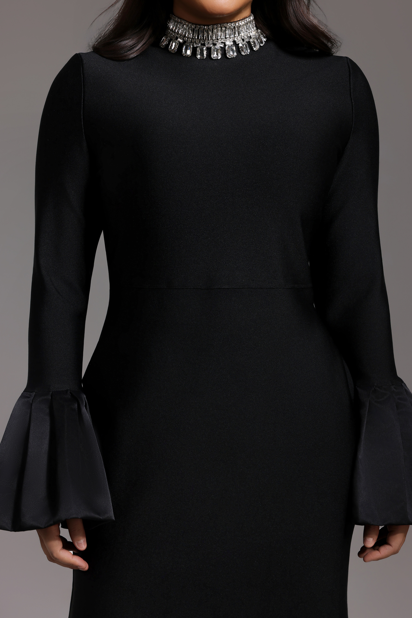 Virginie Diamante Bandage Maxi Dress