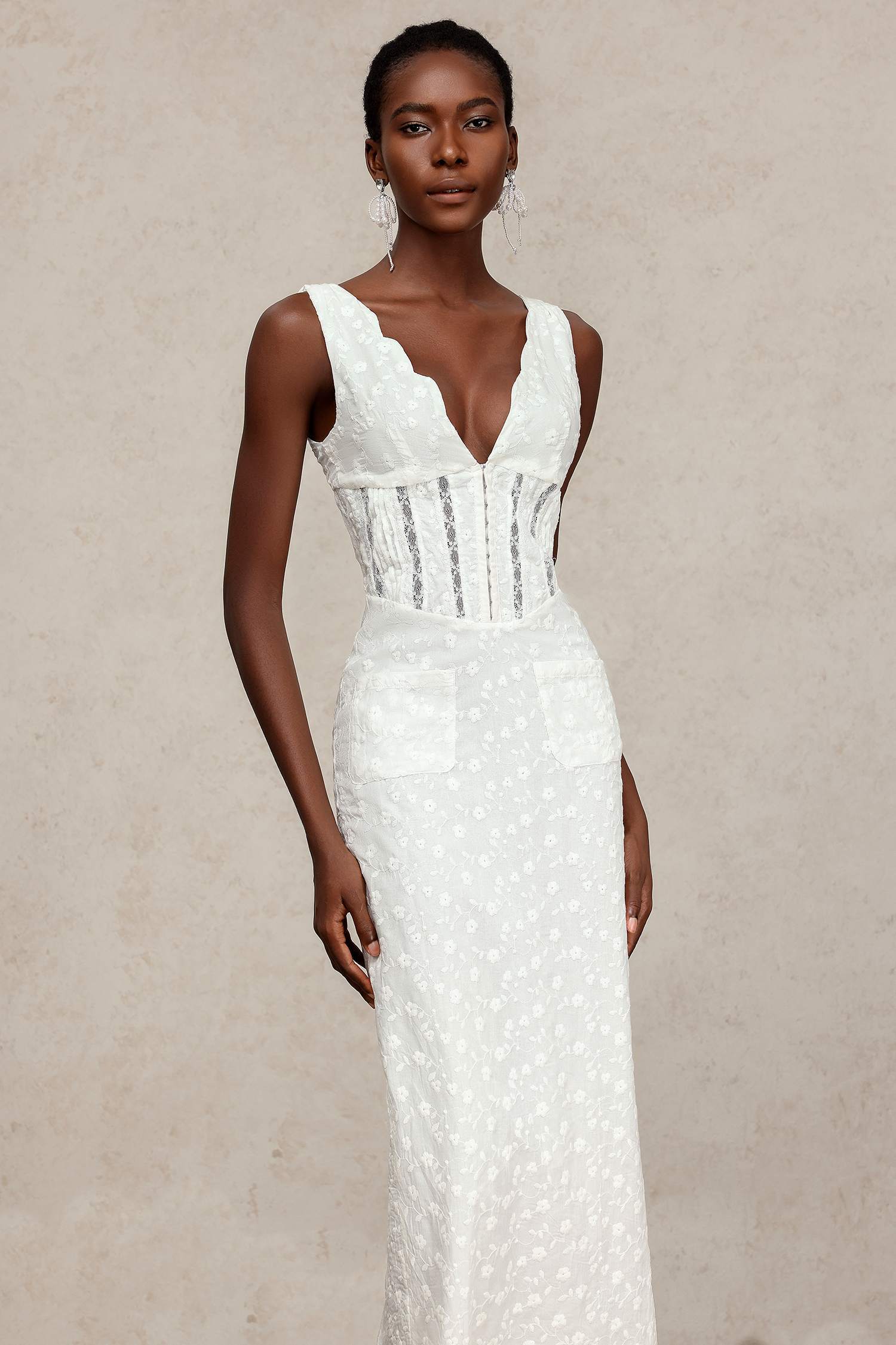 Yvonne Sleeveless V-Neck Maxi Dress