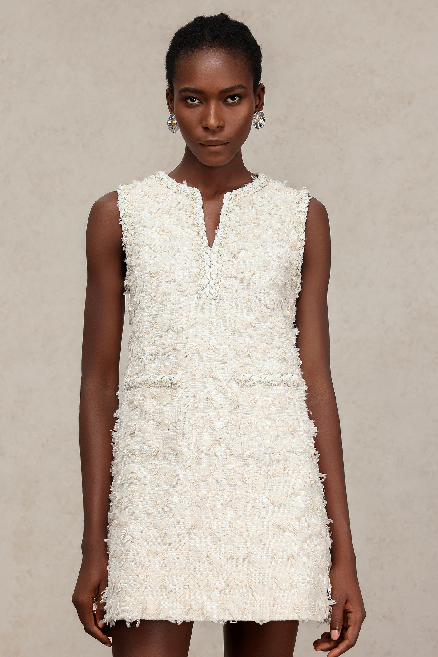 Megan V-Neck Sleeveless Mini Dress