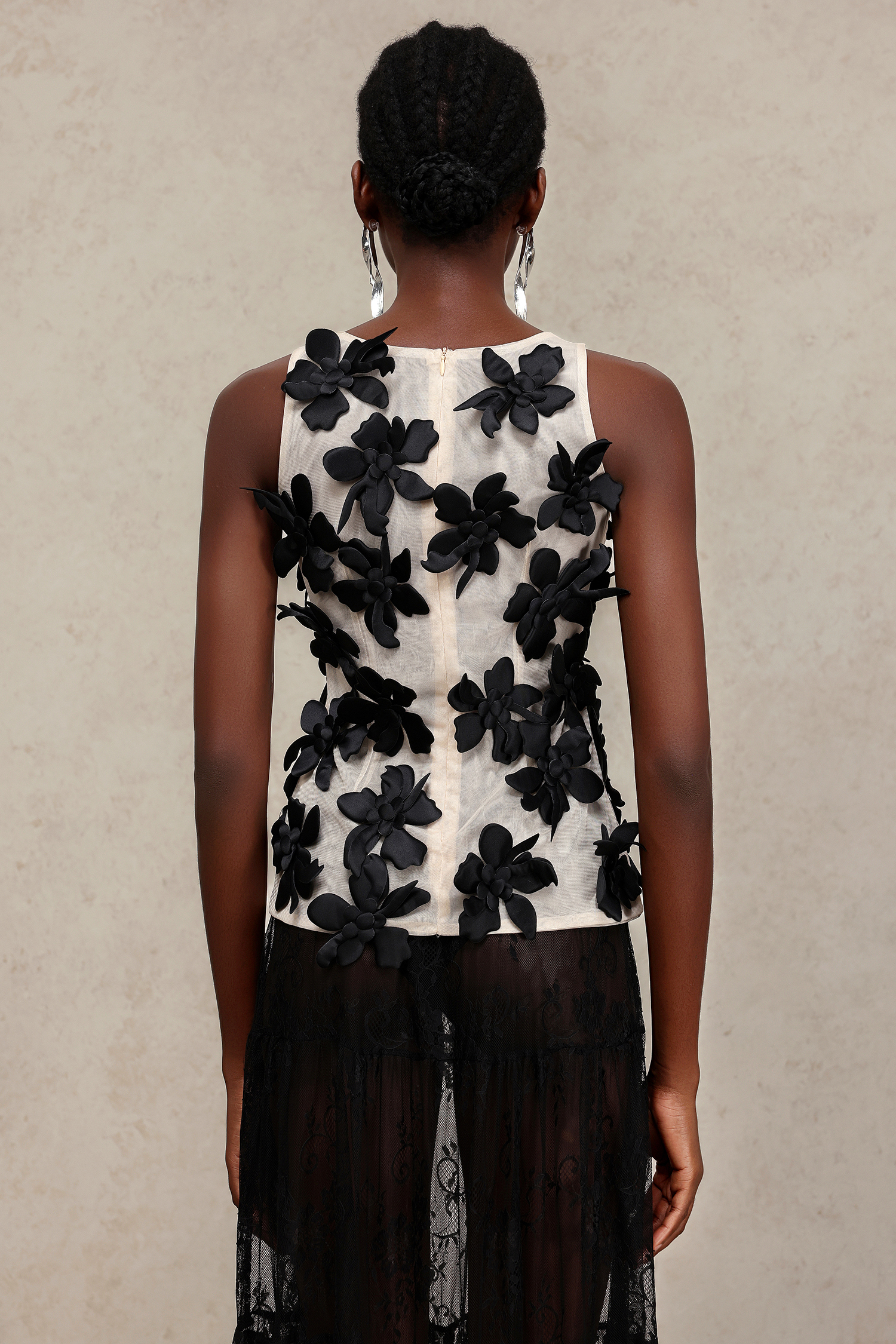 Reese Flowers Hollow Out Top