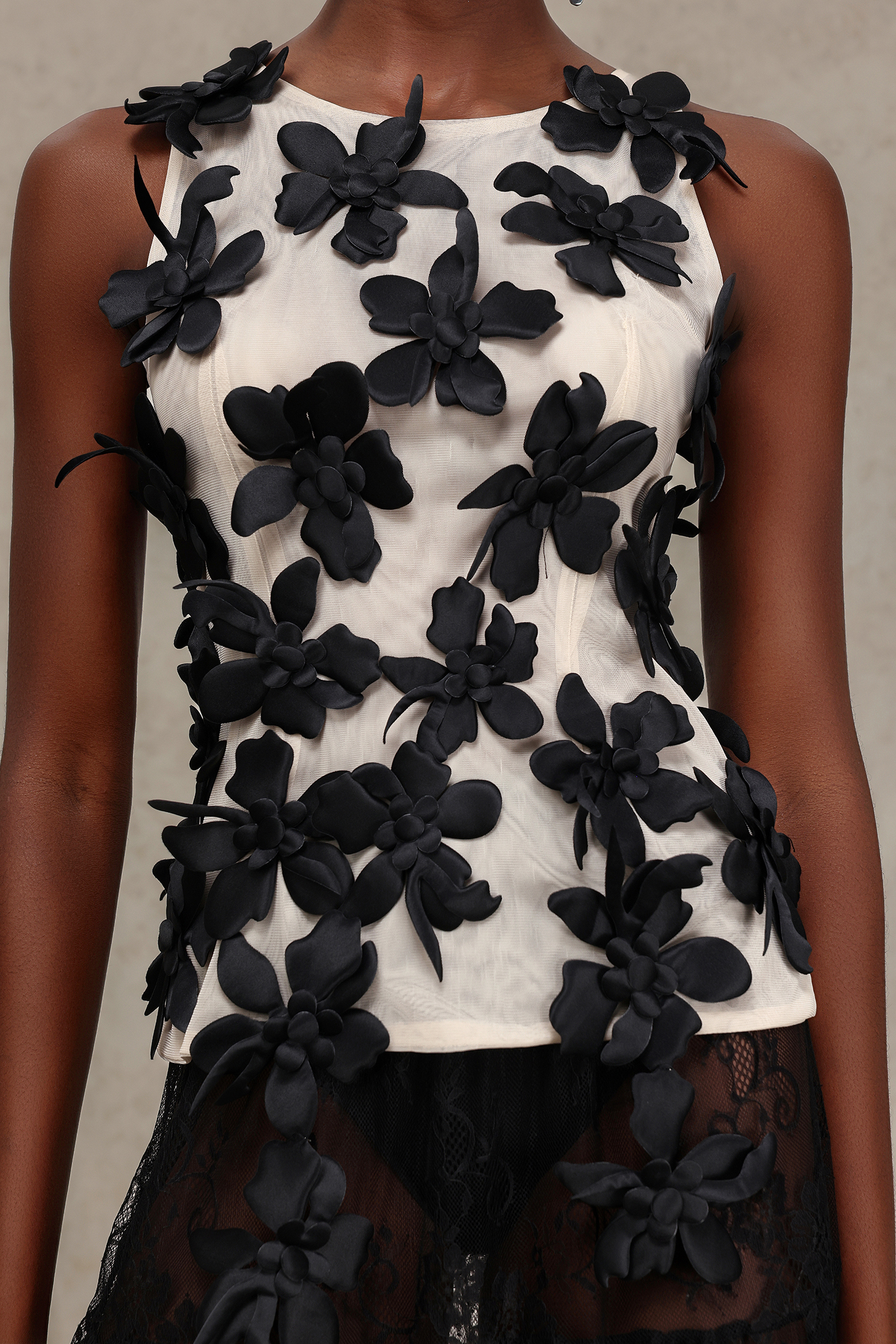 Reese Flowers Hollow Out Top