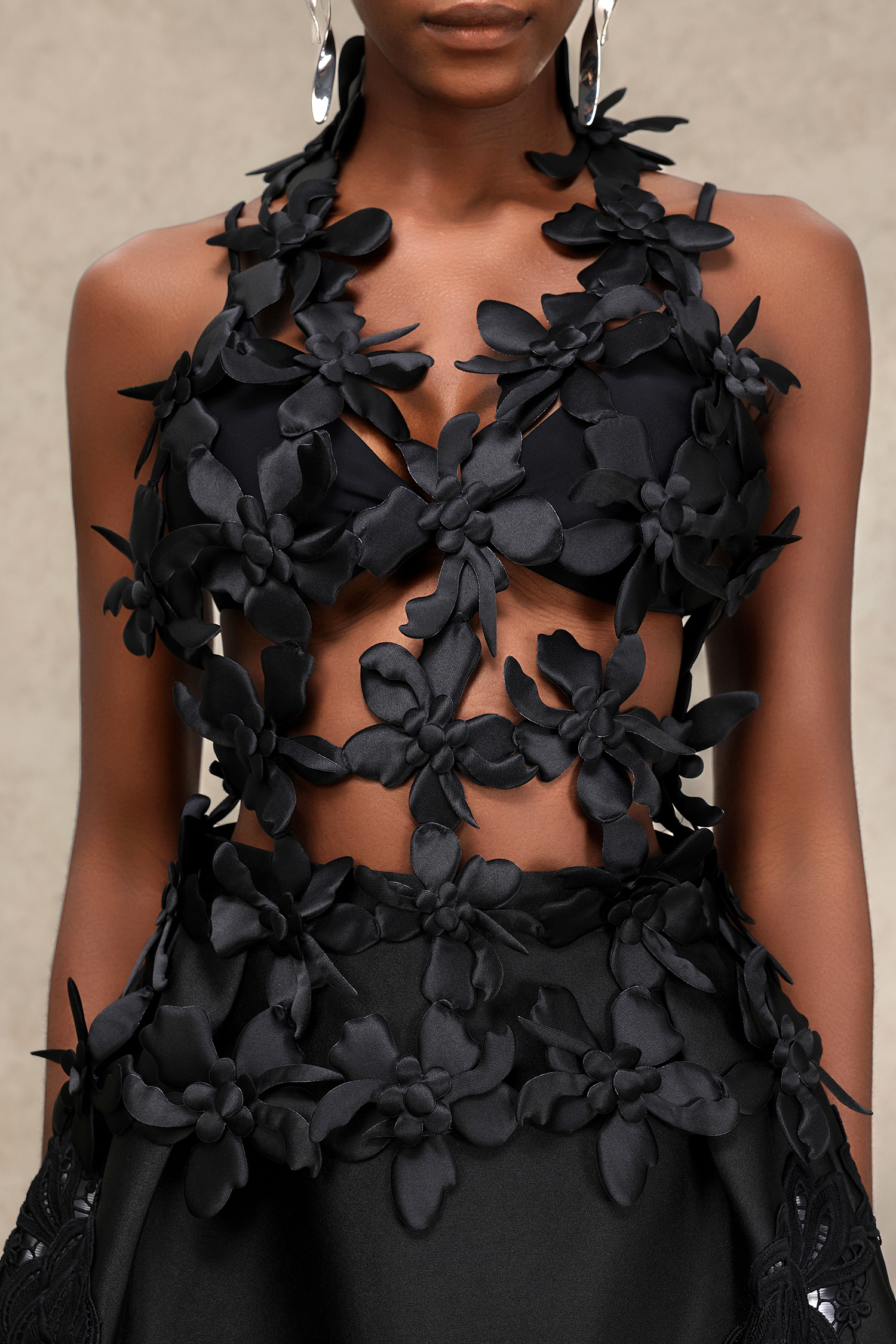 Euran Sleeveless V Neck Flowers Top