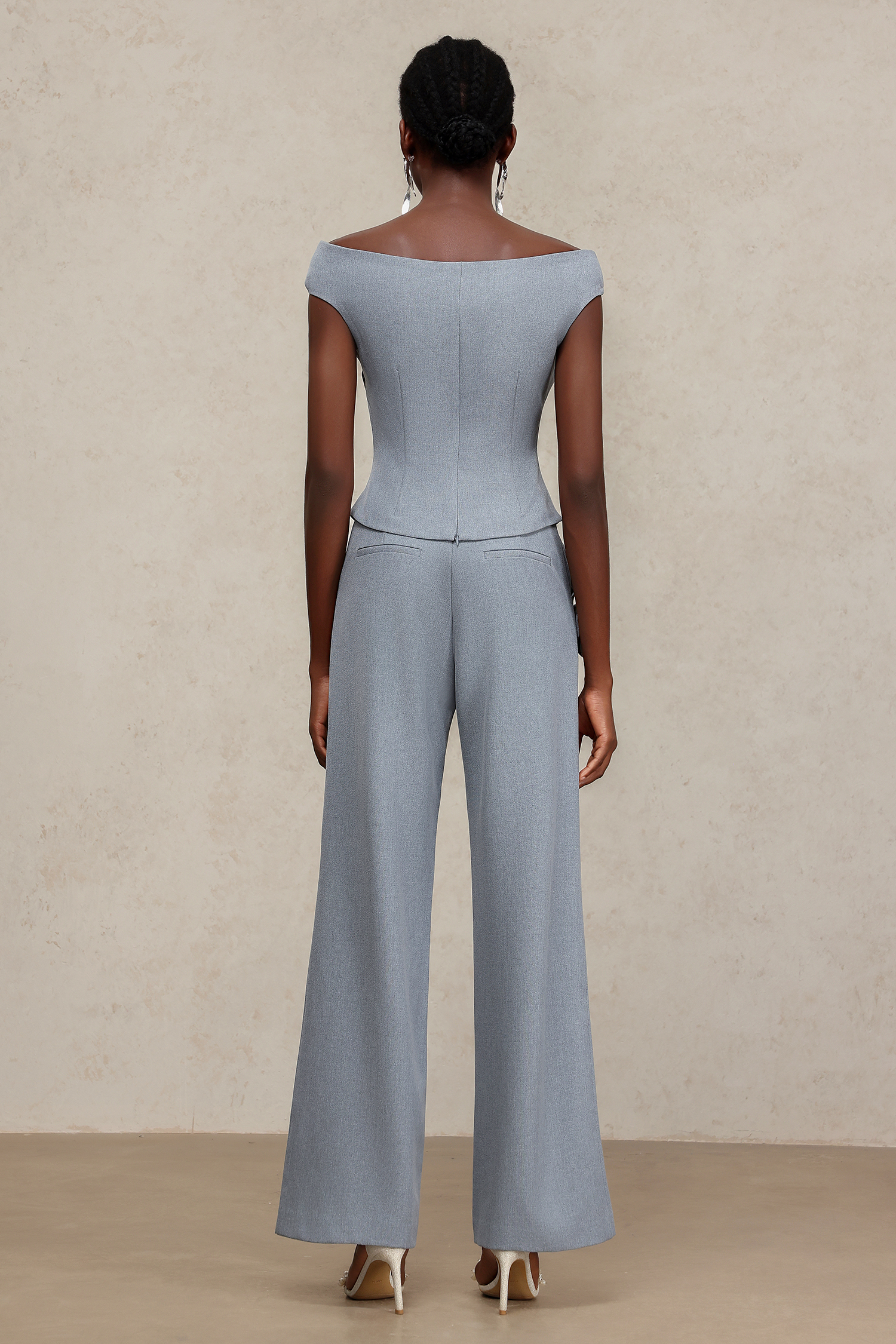 Hakula Sleeveless Flowers Top And Pants Two-Piece Set