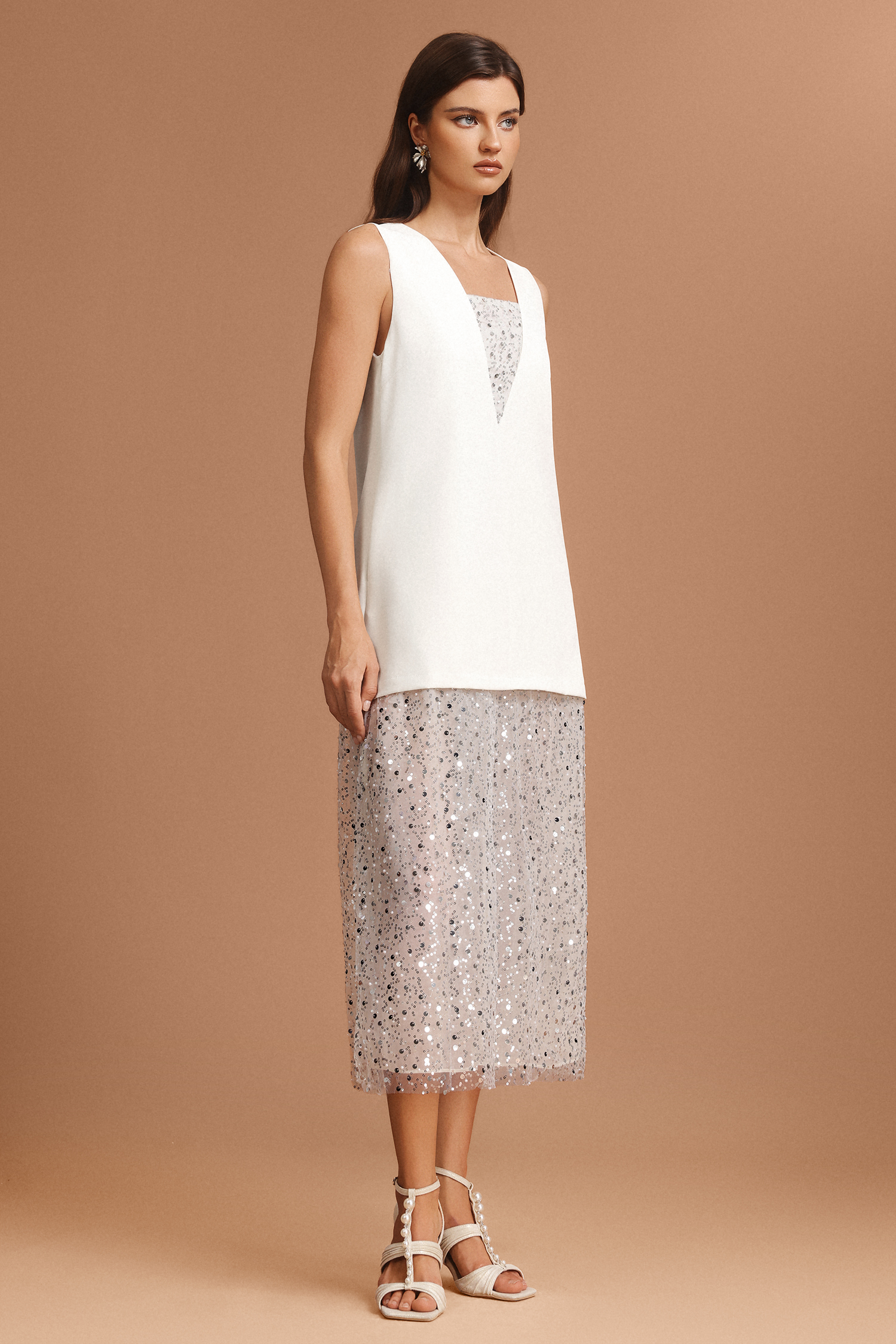Parker Sleeveless Sequin Maxi Dress
