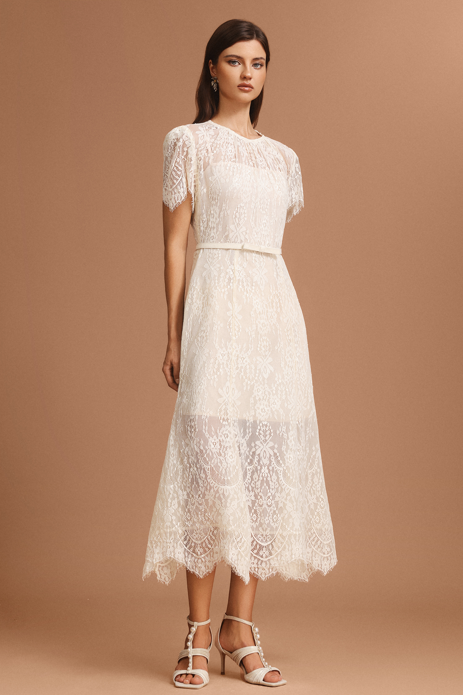 Makayah Round Neck Short Sleeves Maxi Dress