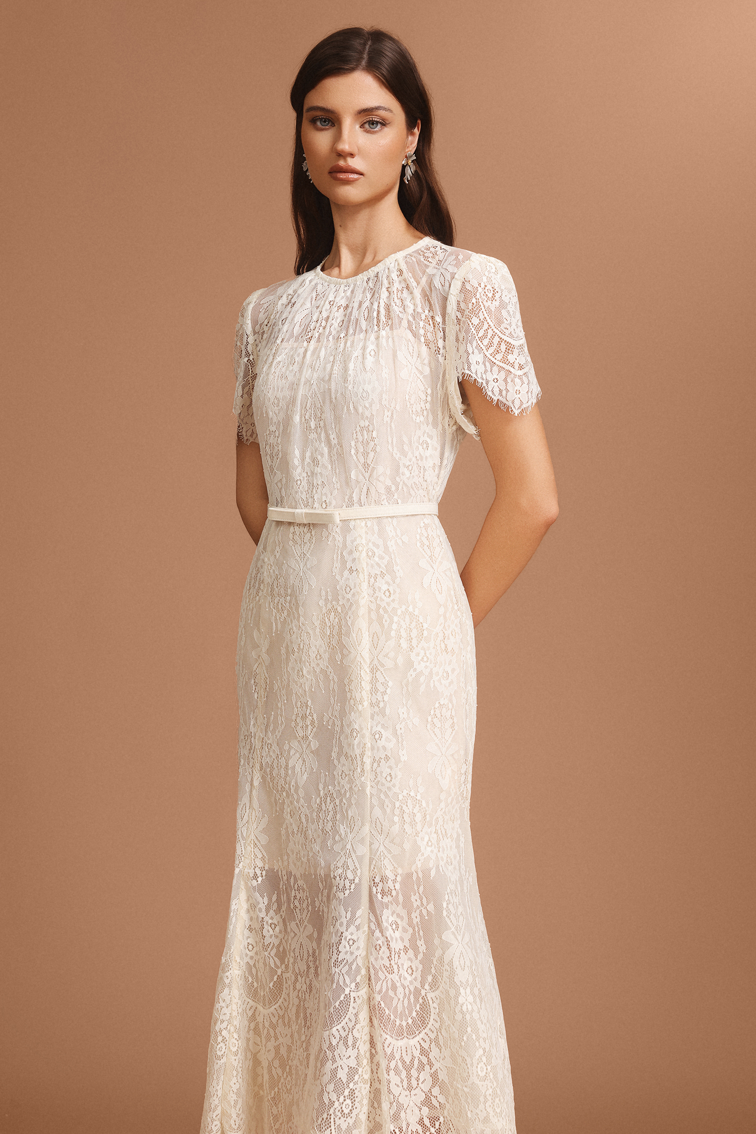 Makayah Round Neck Short Sleeves Maxi Dress
