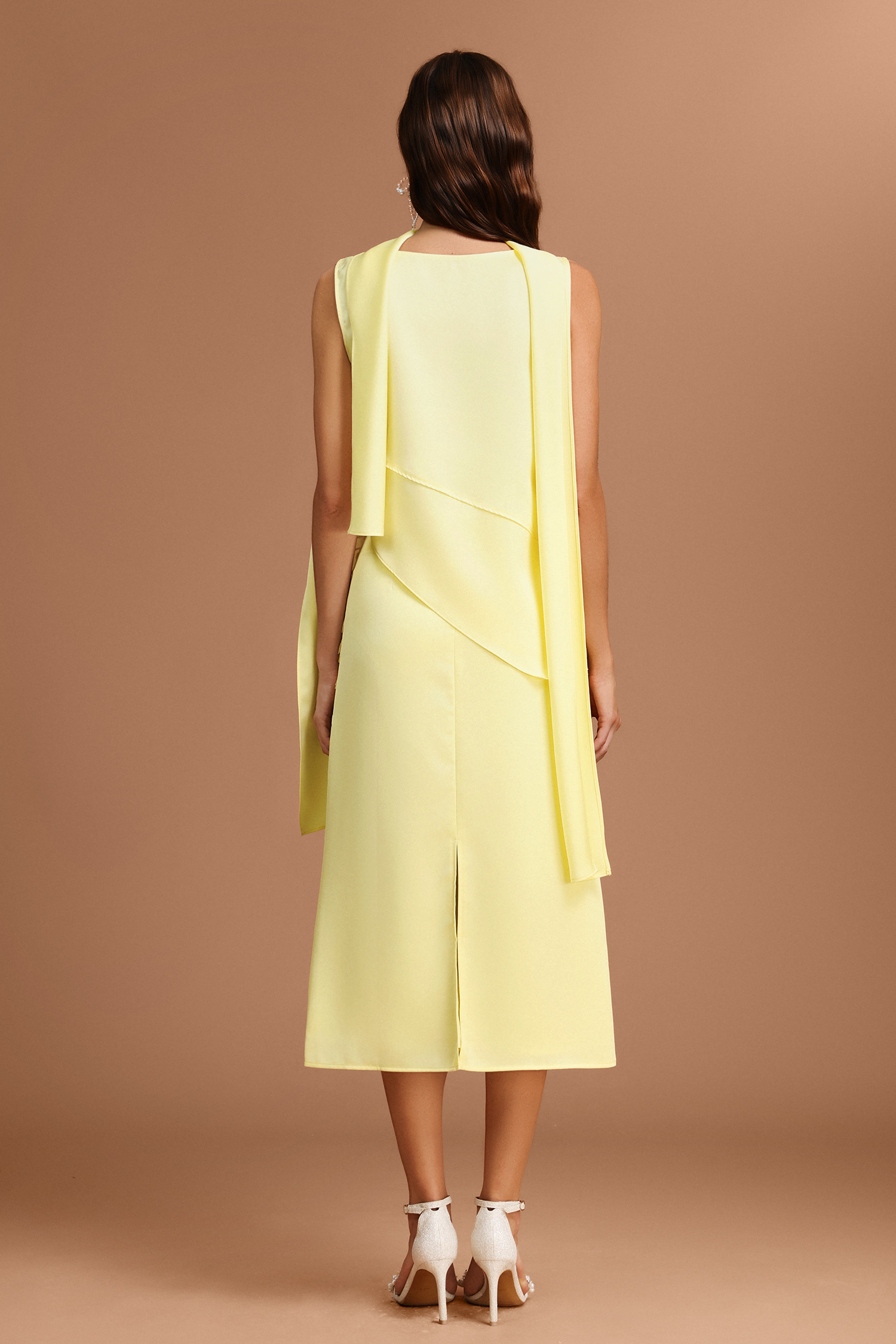 Tessy Sequin Tassels Asymmetric Top And Skirt Two-Piece Set