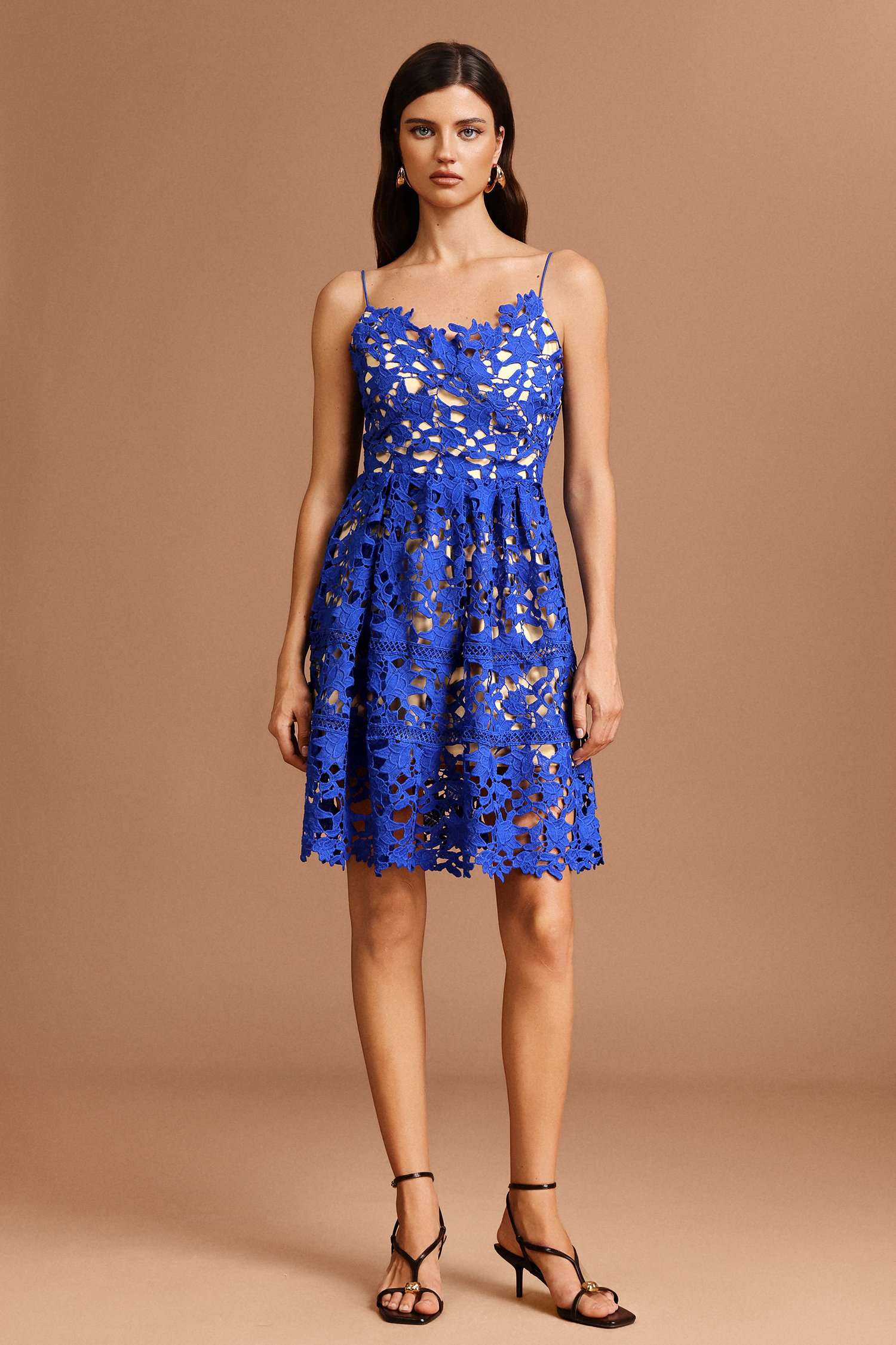 Jenna Halter Lace Mini Dress