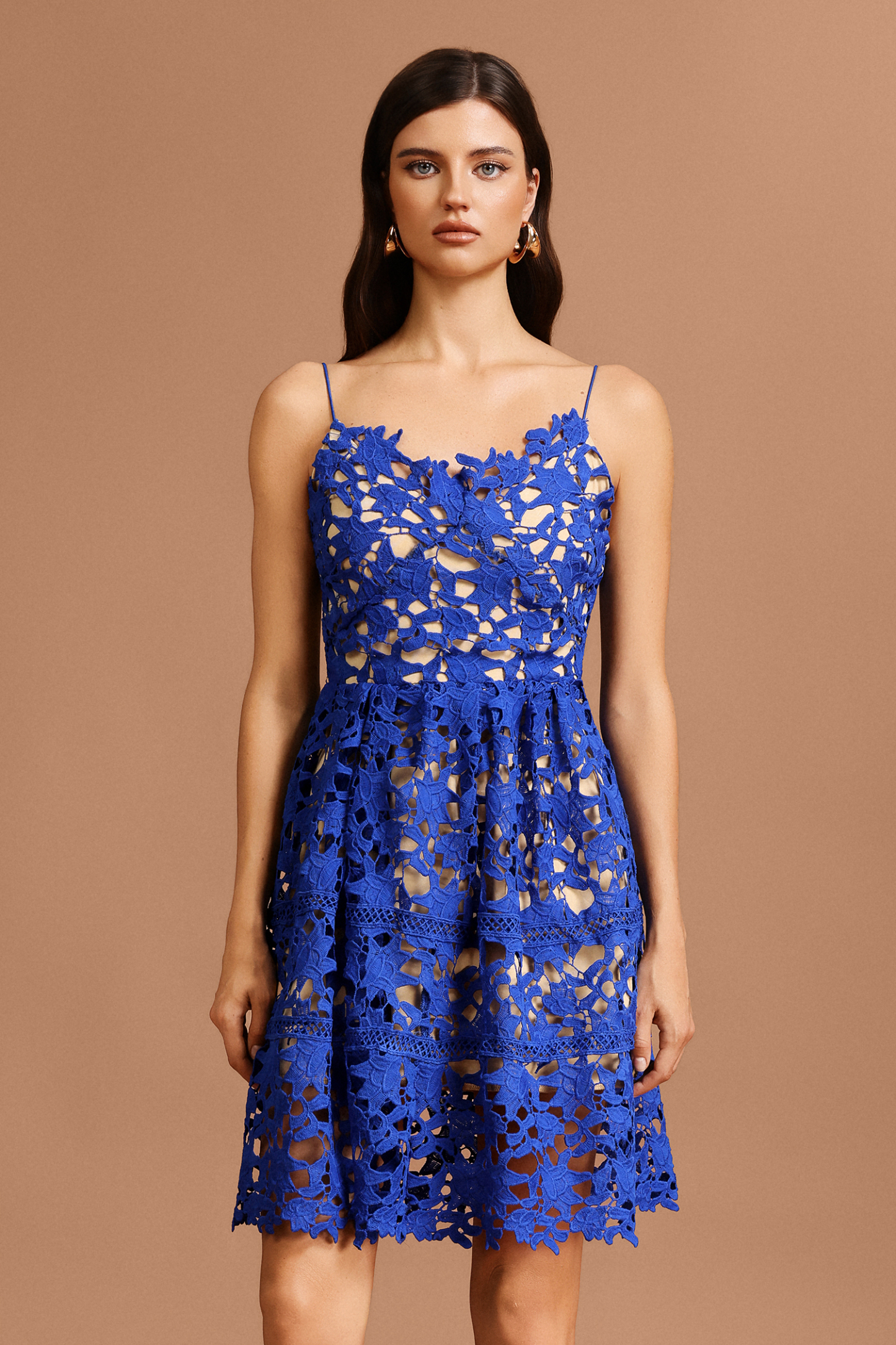 Jenna Halter Lace Mini Dress