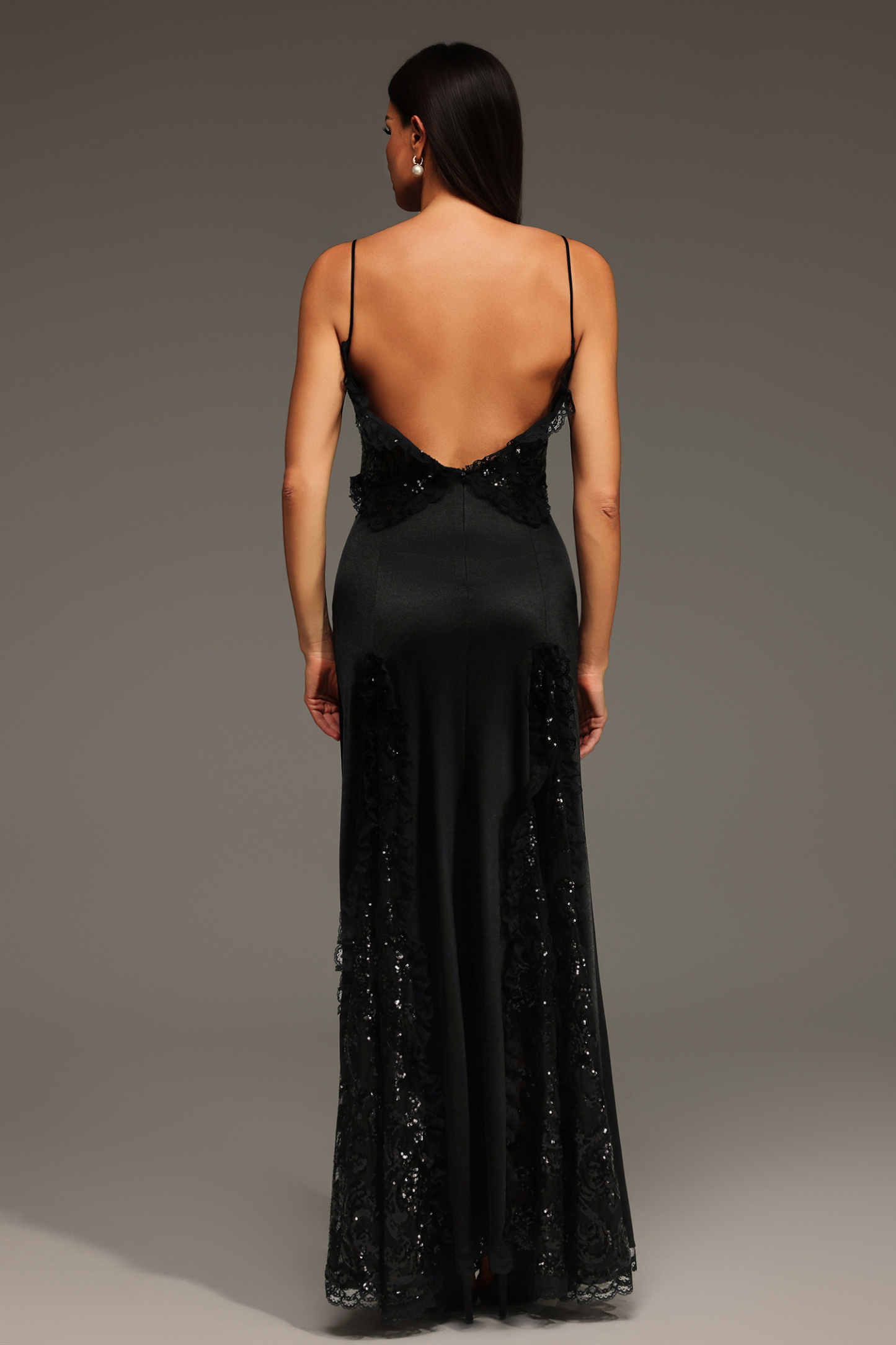 Marge Sleeveless V-Neck Lace Maxi Dress