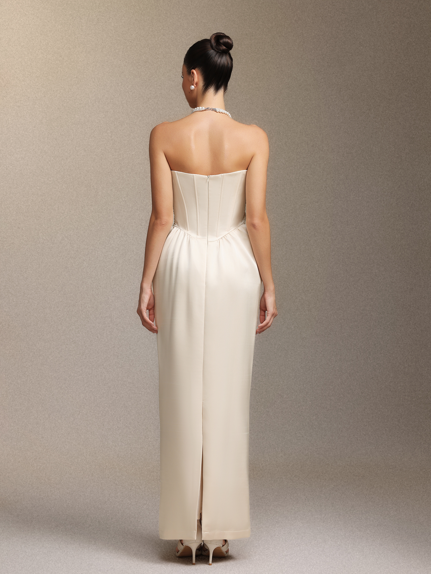 Fahrenheit Sleeveless Bow Maxi Dress