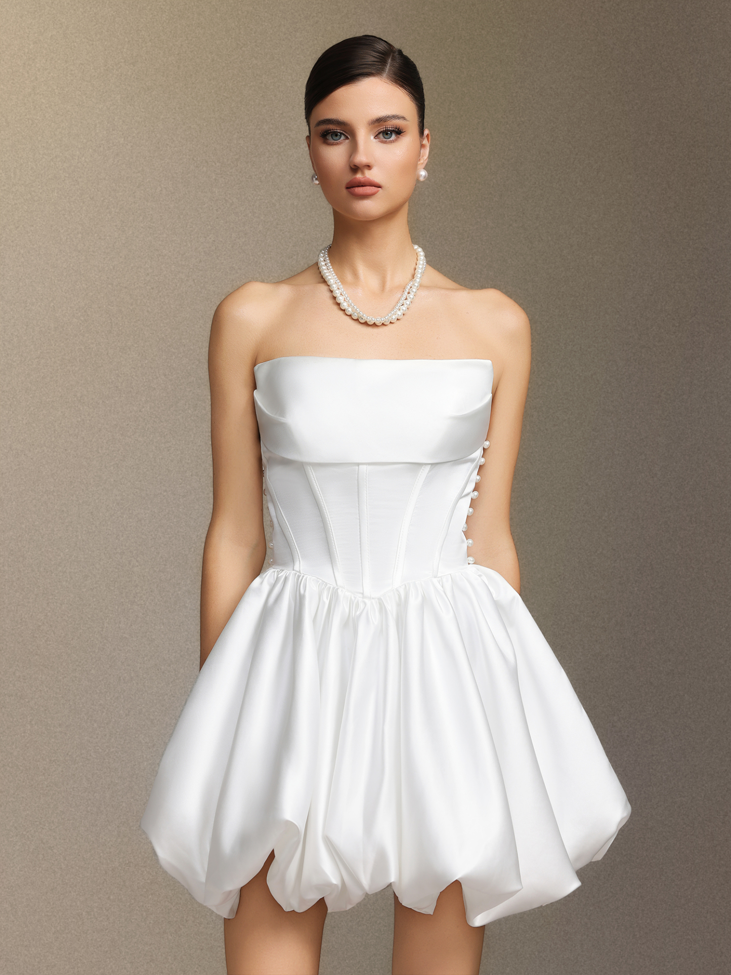 Debra Fishbone strapless mini dress