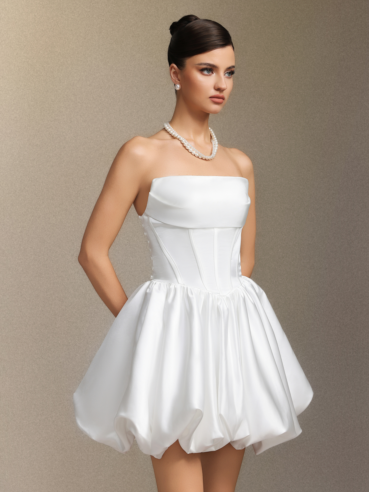 Debra Fishbone strapless mini dress