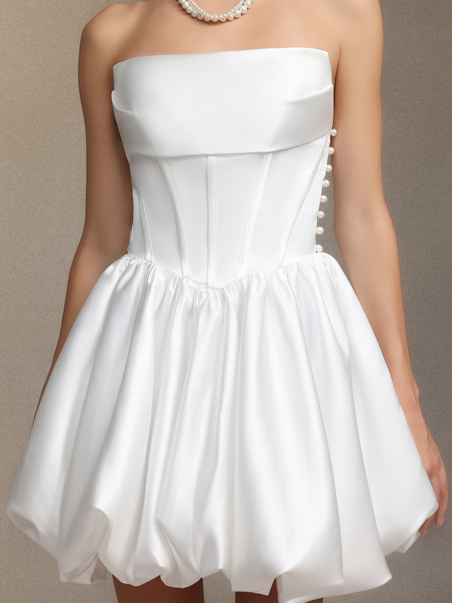 Debra Fishbone strapless mini dress