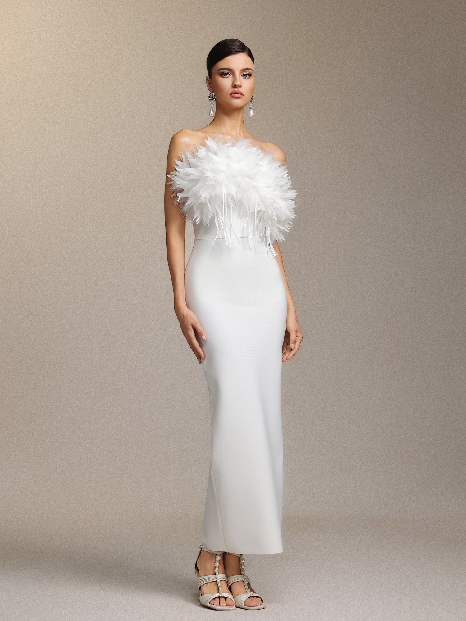 Rafik Sleeveless Flowers Tassels Bandage Maxi Dress – Bellabarnett