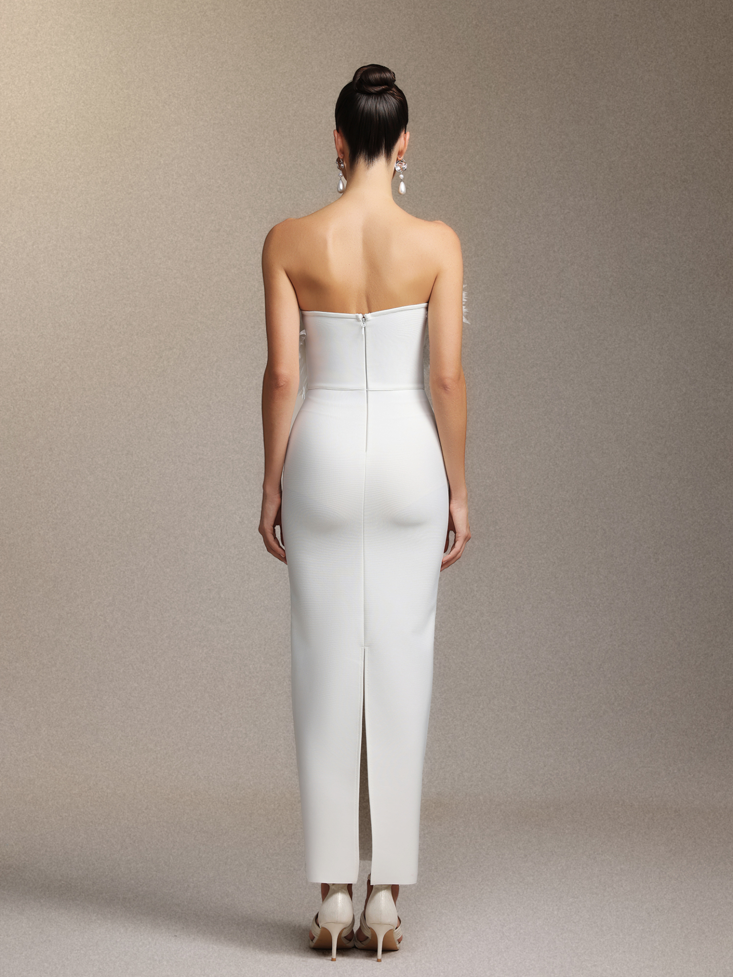 Rafik Sleeveless Flowers Tassels Bandage Maxi Dress