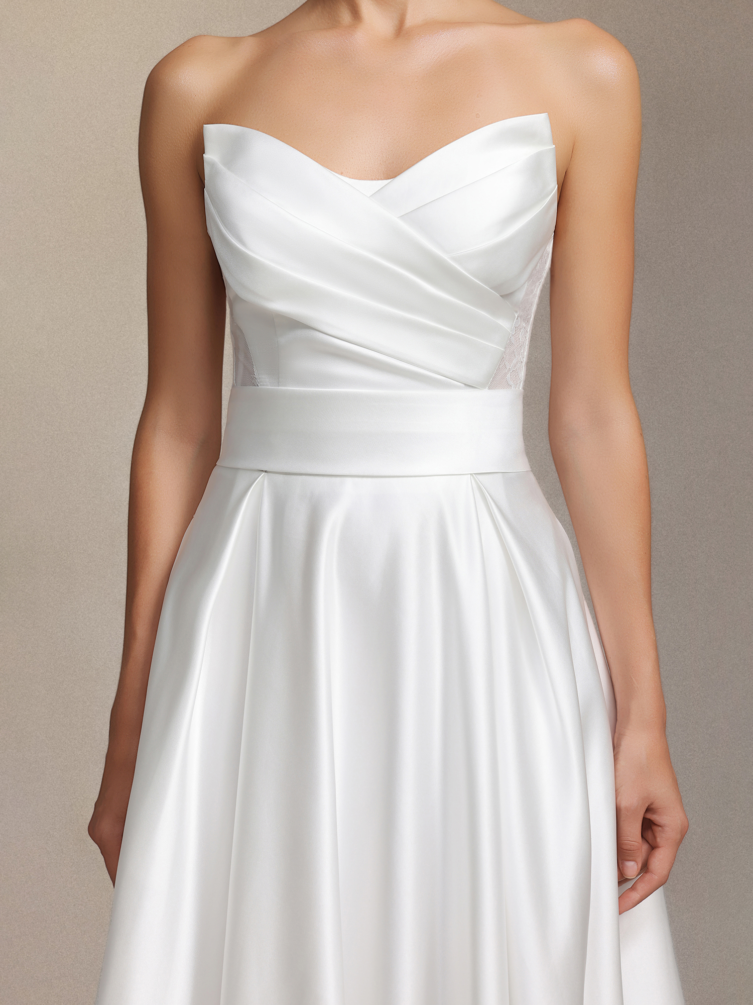 Faran Strapless maxi wedding dress