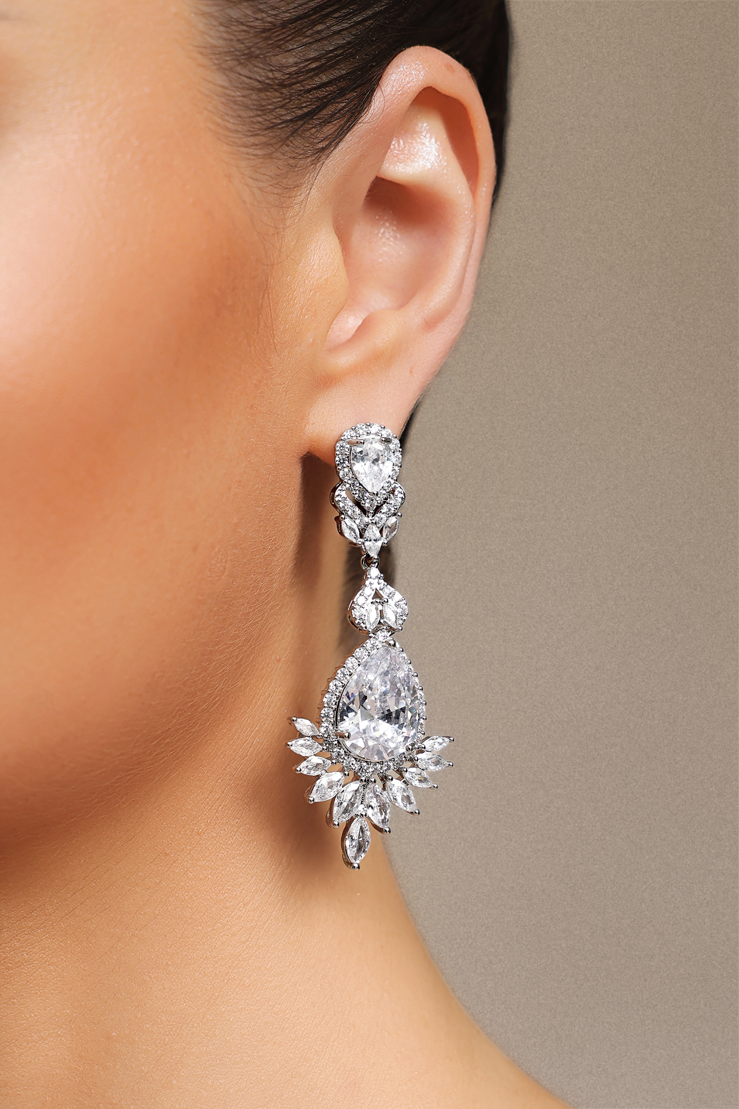 Sada Diamond Geometry Earrings
