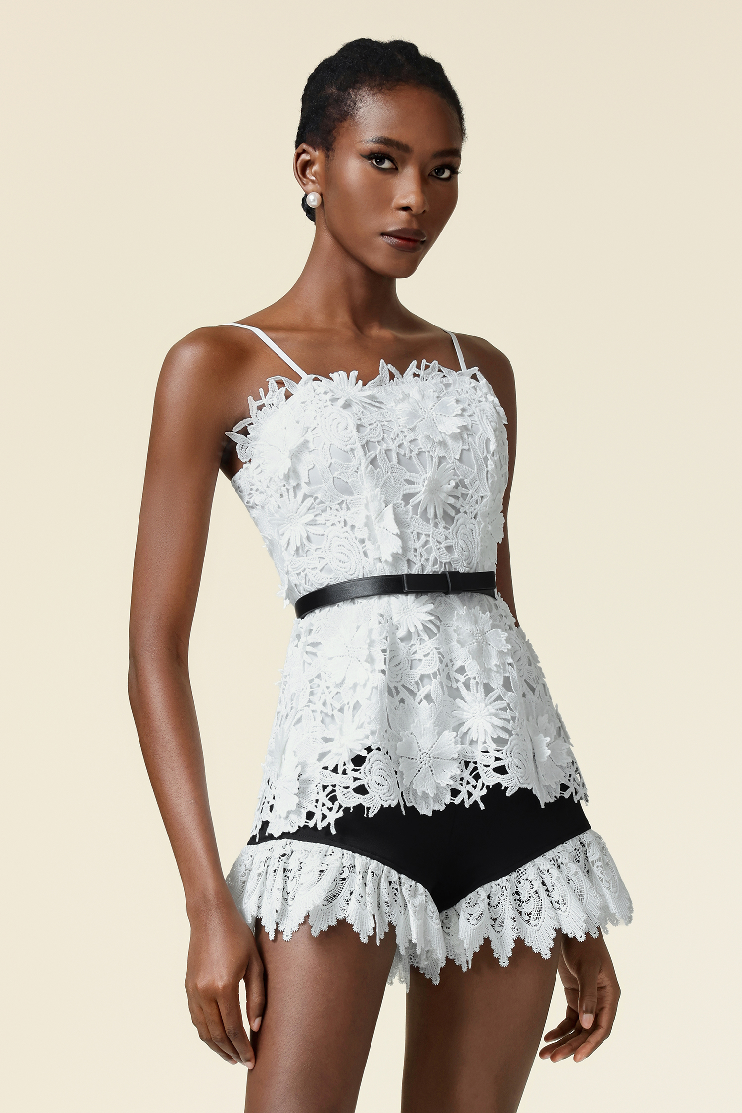 Liliana Lace Flowers Top