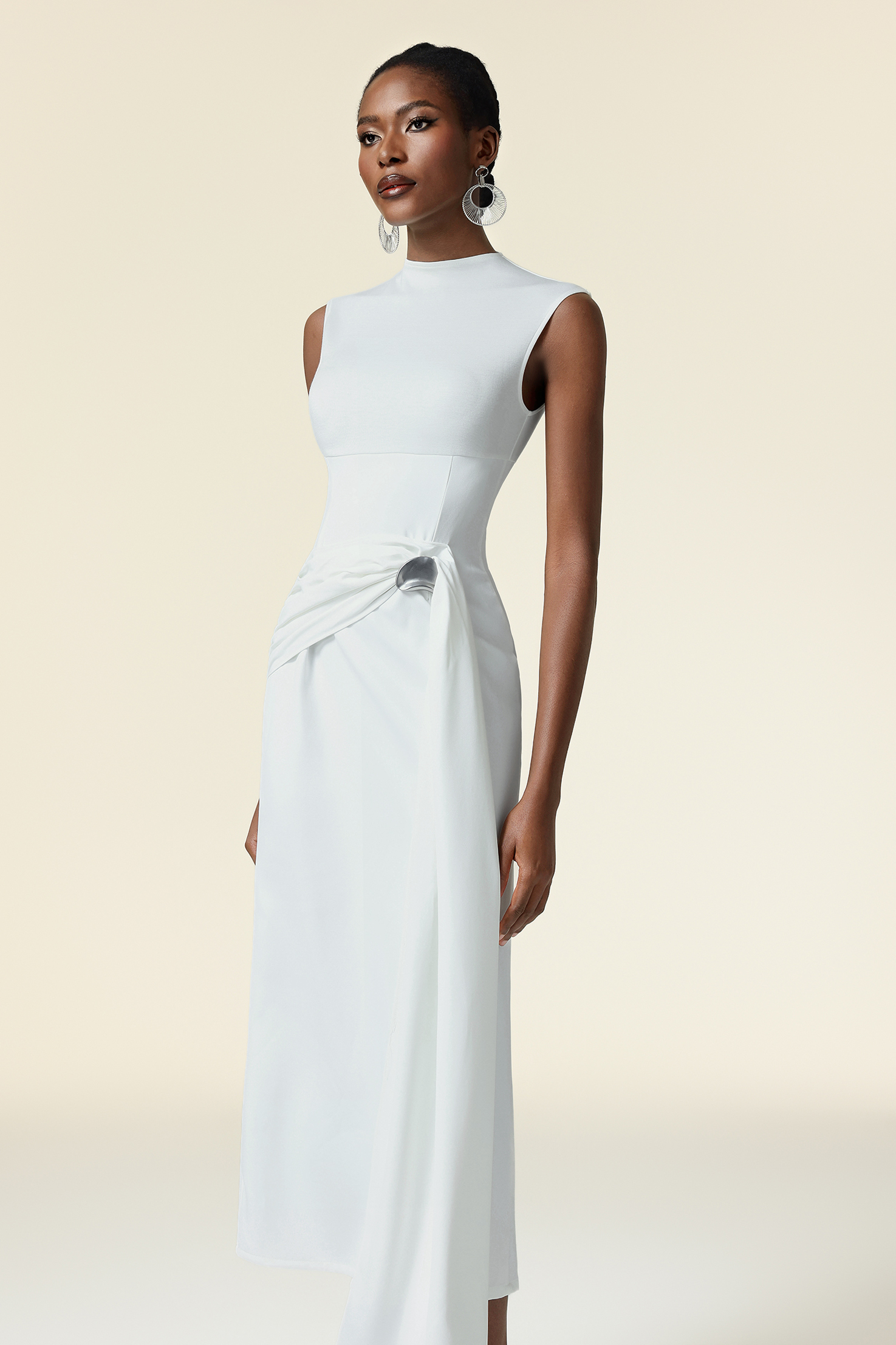Kanma Sleeveless Streame Maxi Dress