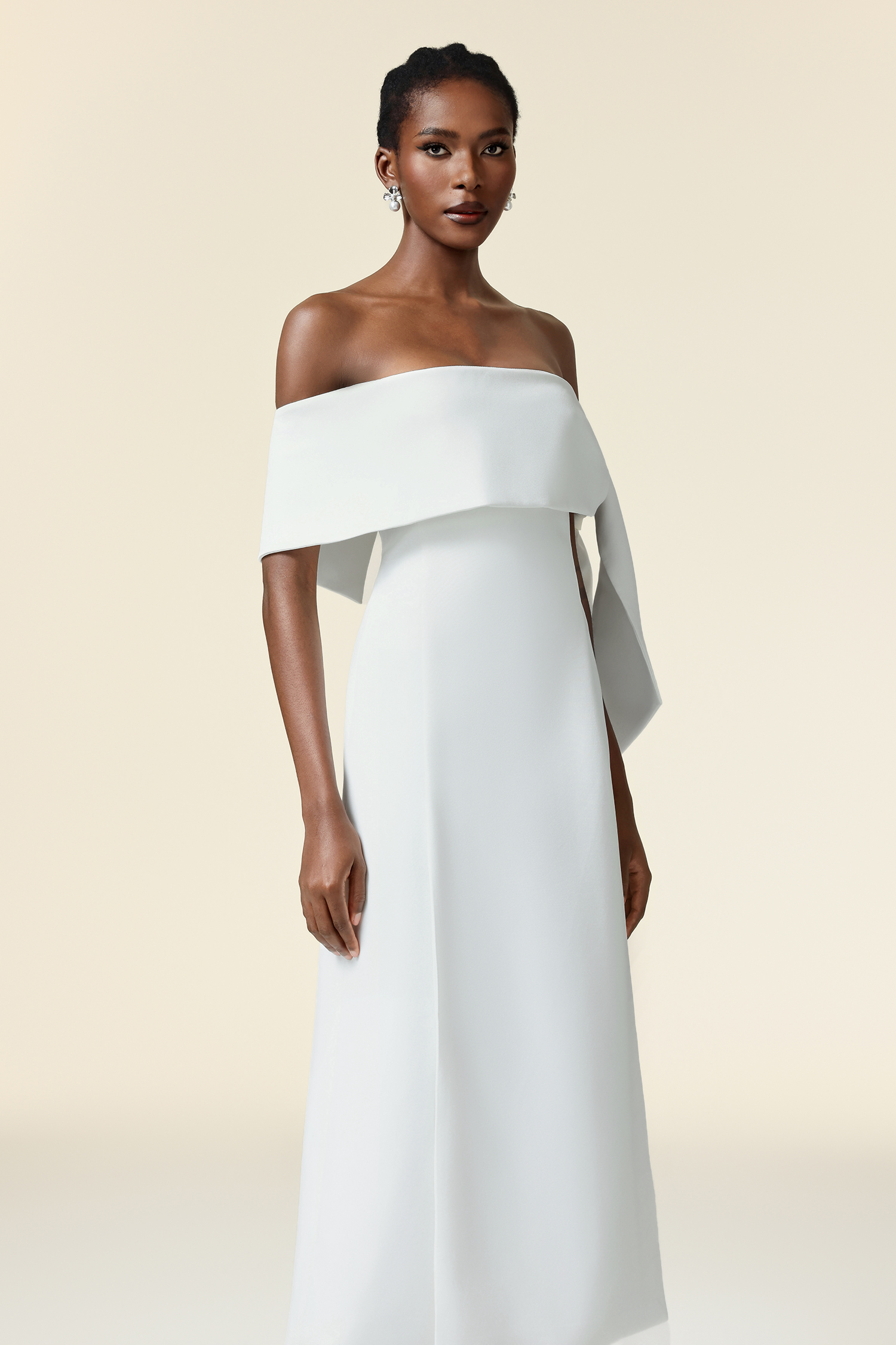 Sami Off-The-Shoulder Sleeveless Asymmetric Maxi Dress