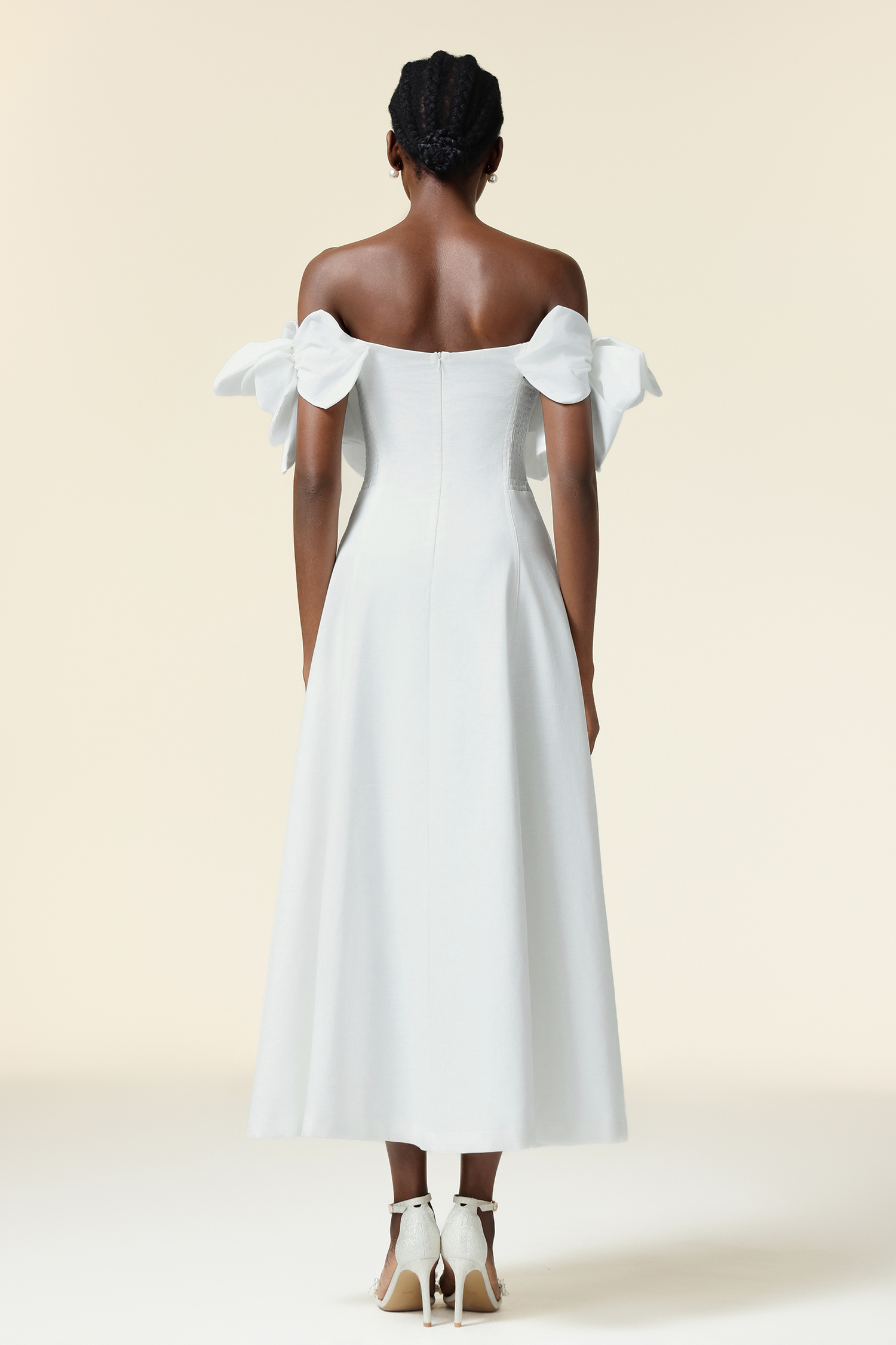 Elliott Off-the-Shoulder Flowers Maxi Dress