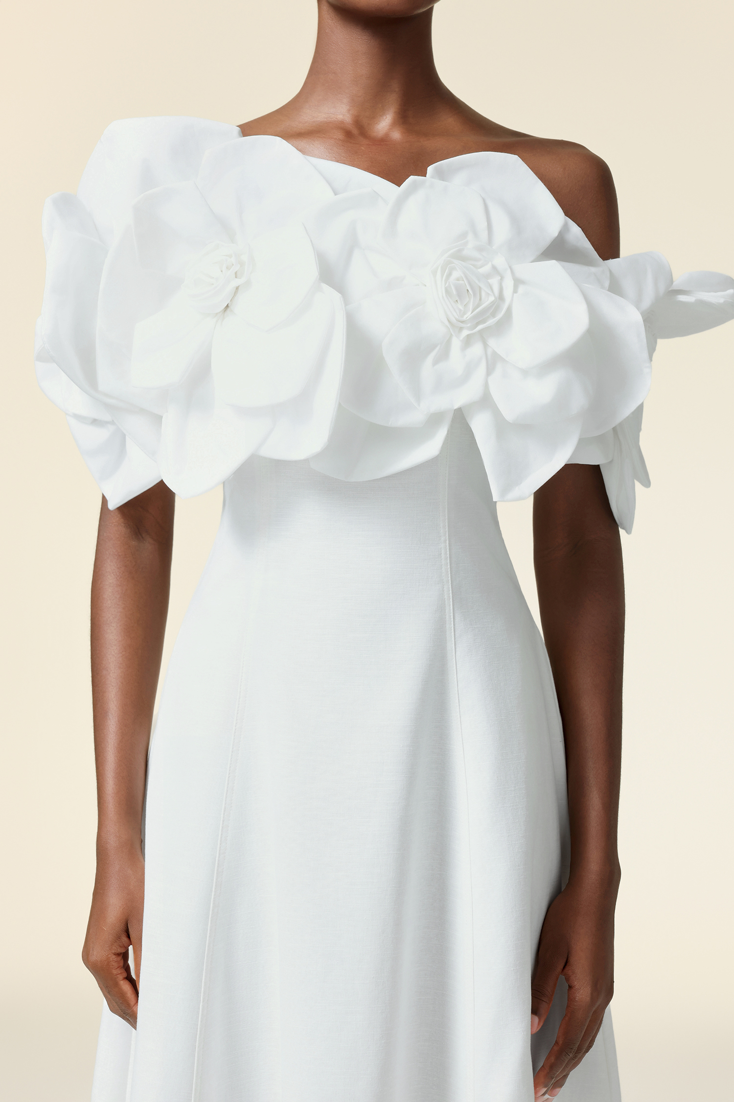 Elliott Off-the-Shoulder Flowers Maxi Dress