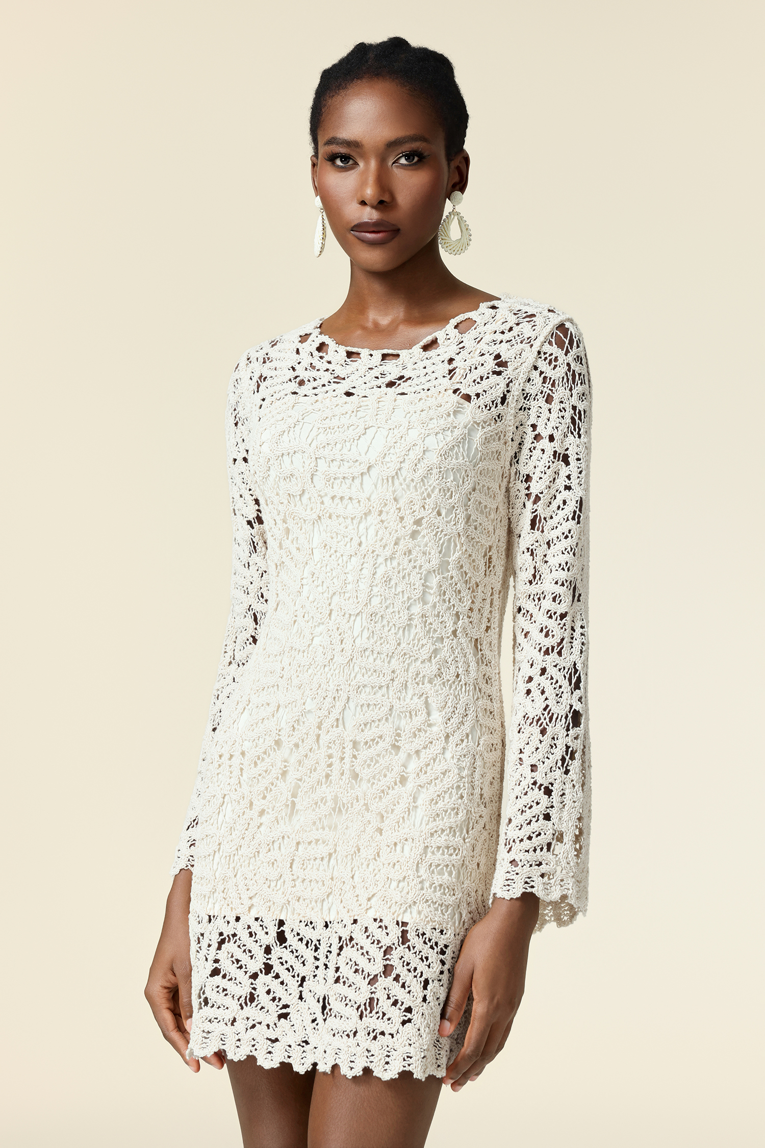 Wyomia Round Neck Mini Dress Two-Piece Set