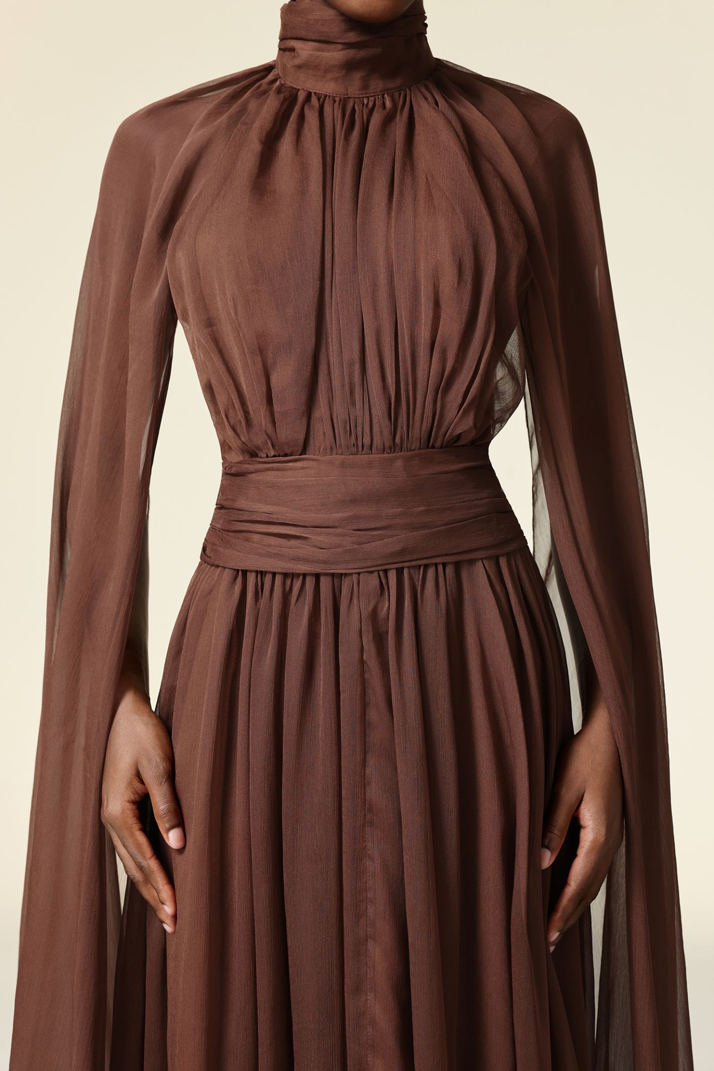 Rereny Butterfly Folds Maxi Dress