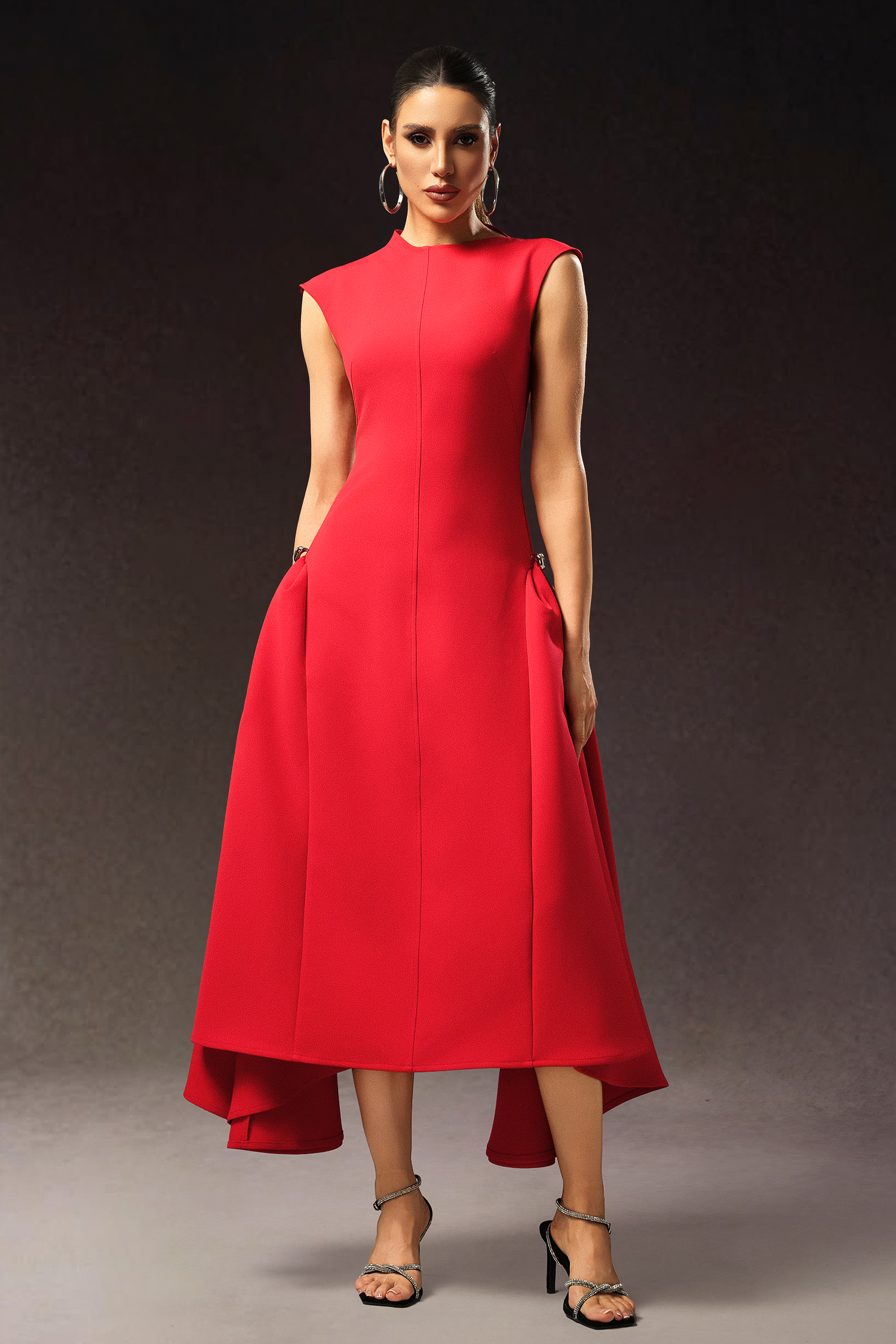 Ekala Round Neck Sleeveless Maxi Dress