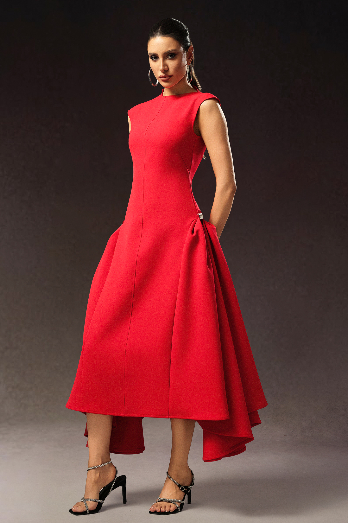 Ekala Round Neck Sleeveless Maxi Dress