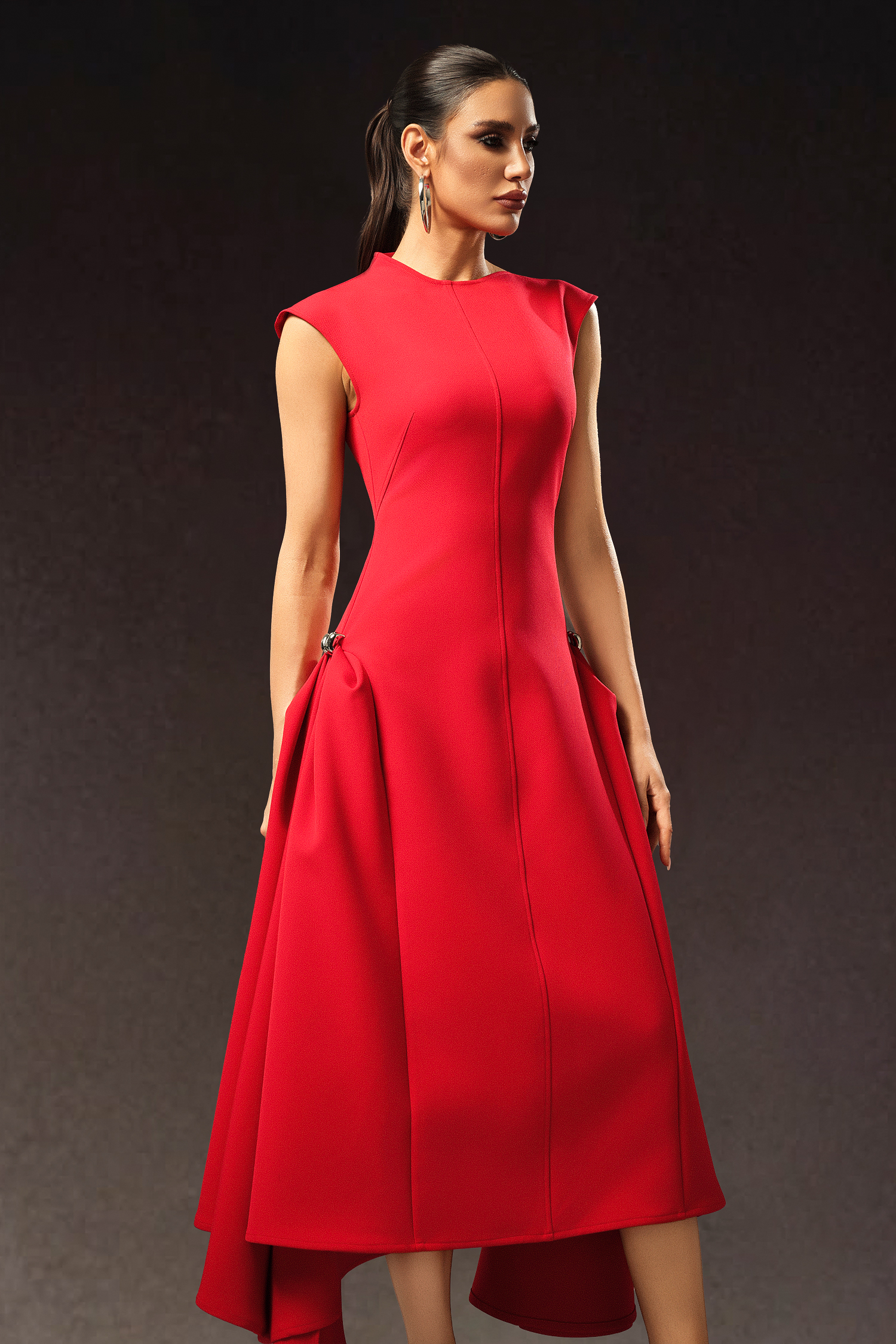 Ekala Round Neck Sleeveless Maxi Dress