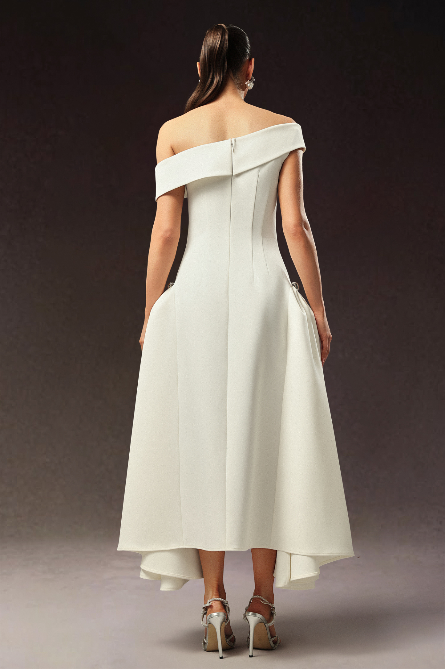 Kasa Off The Shoulder Sleeveless Maxi Dress