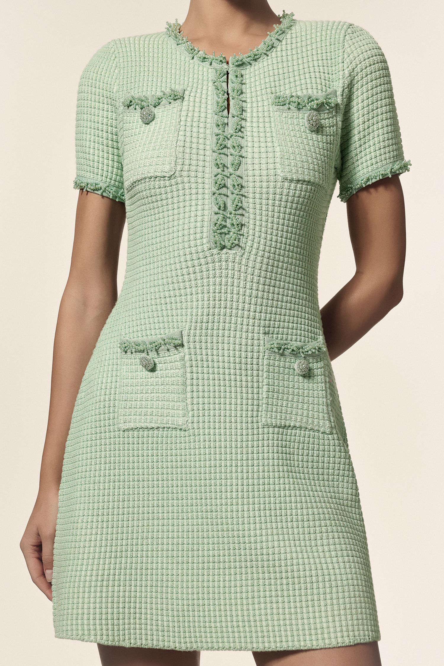 Daware Round Neck Short Sleeves Mini Dress