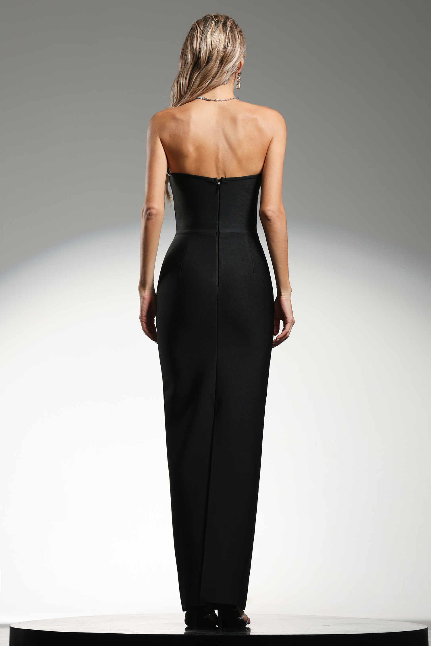 Nunna Diamond Strapless Dress
